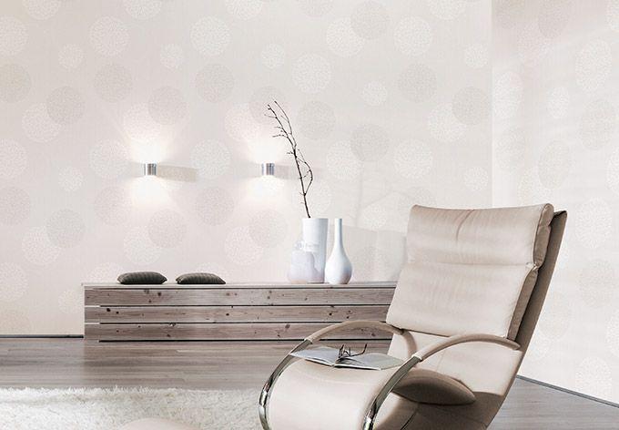A.S. Création Tapet Spot Cream, Hvid