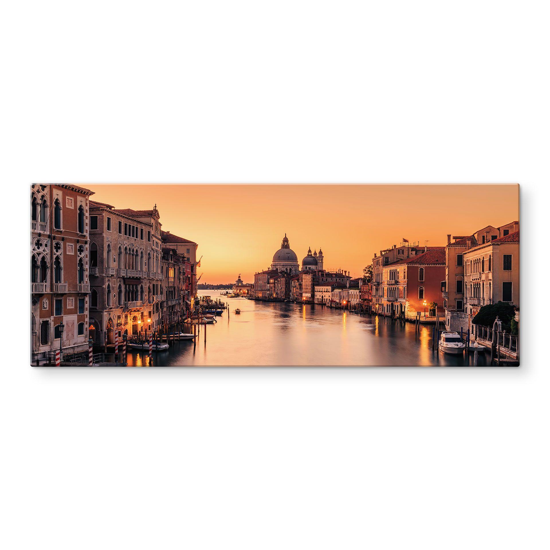 Glasbillede - Solnedgang i Venedig - Zhang