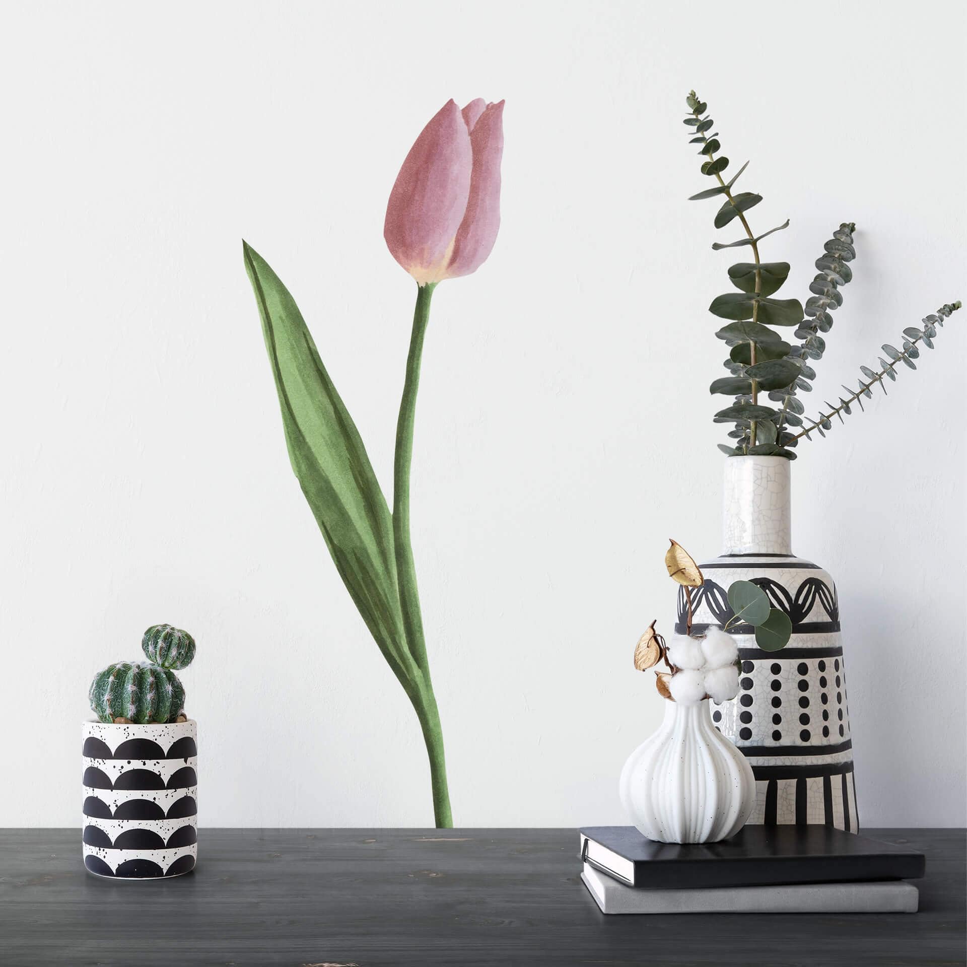 Sticker mural Tulipe rose