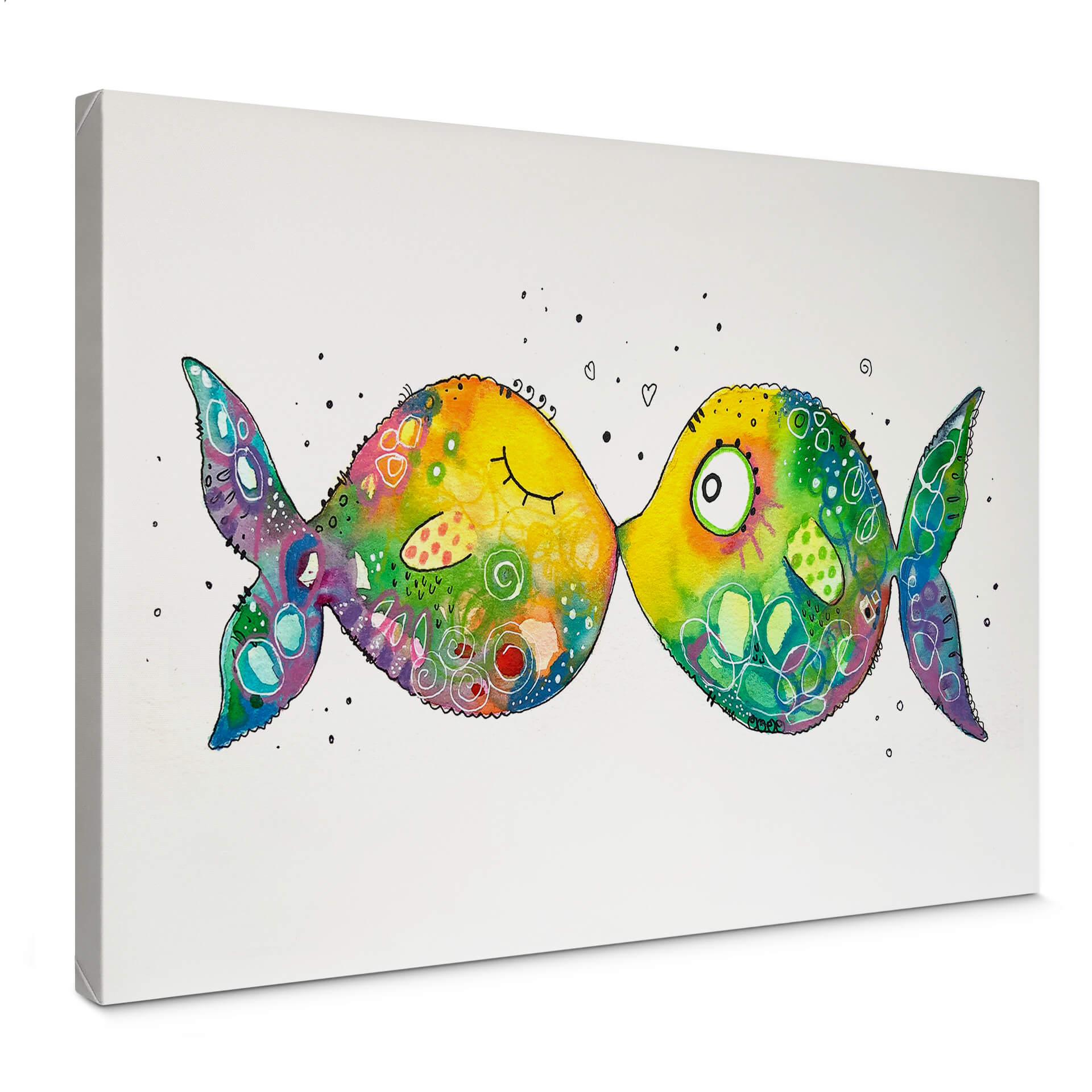 Lienzo Hagenmeyer - Peces enamorados