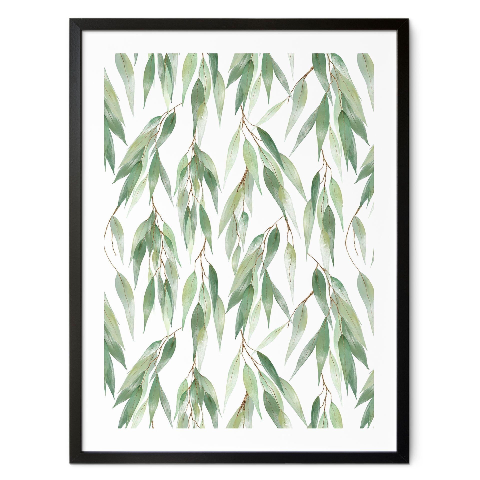 Póster ramas con hojas verdes - Diseños ONU