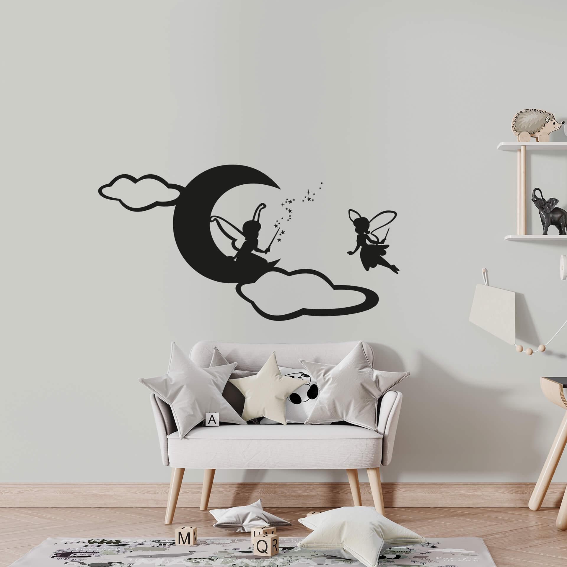 Feer på månen wallsticker