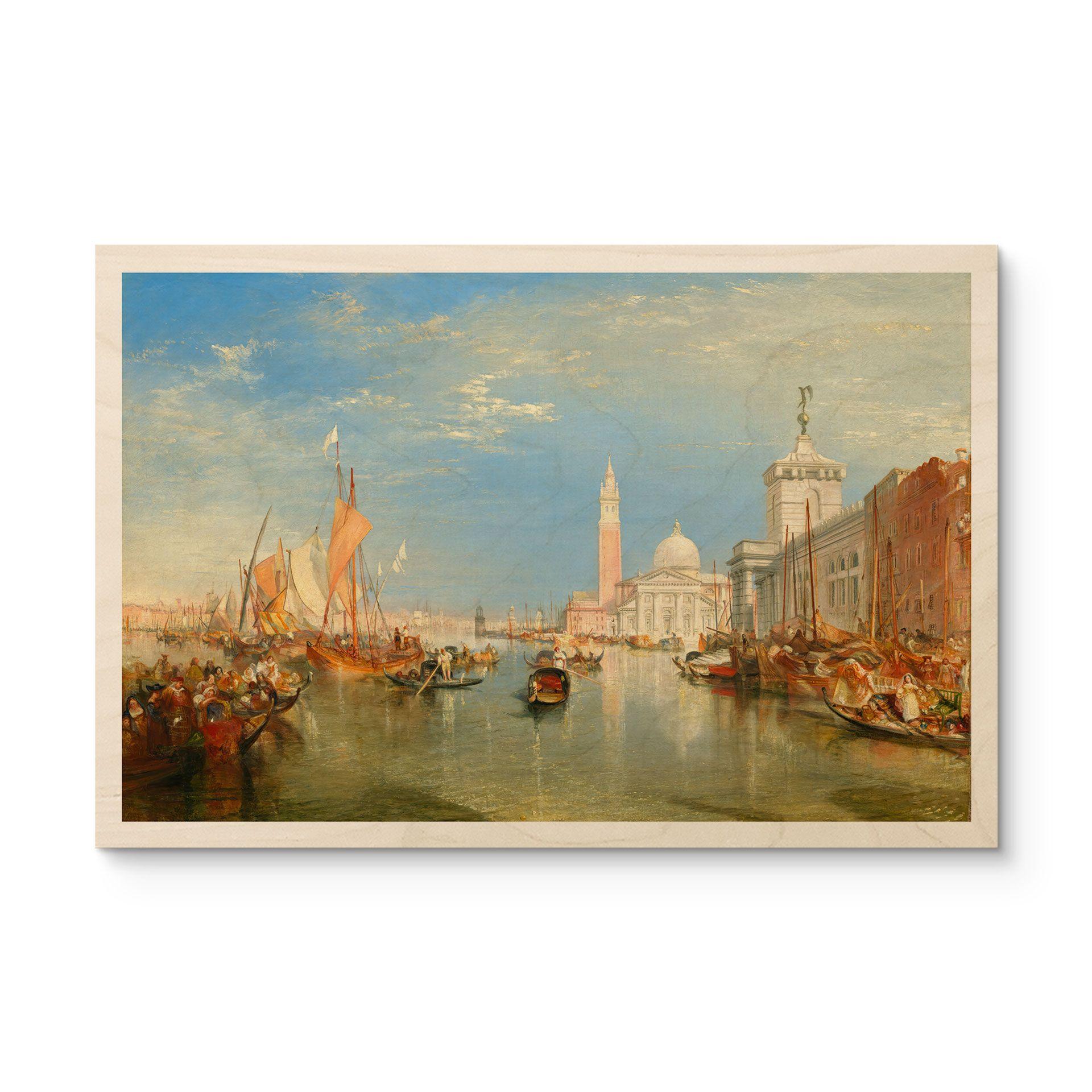 Billede af træ fra Turner - Venedig, Dogana og S. Giorgio Maggiore