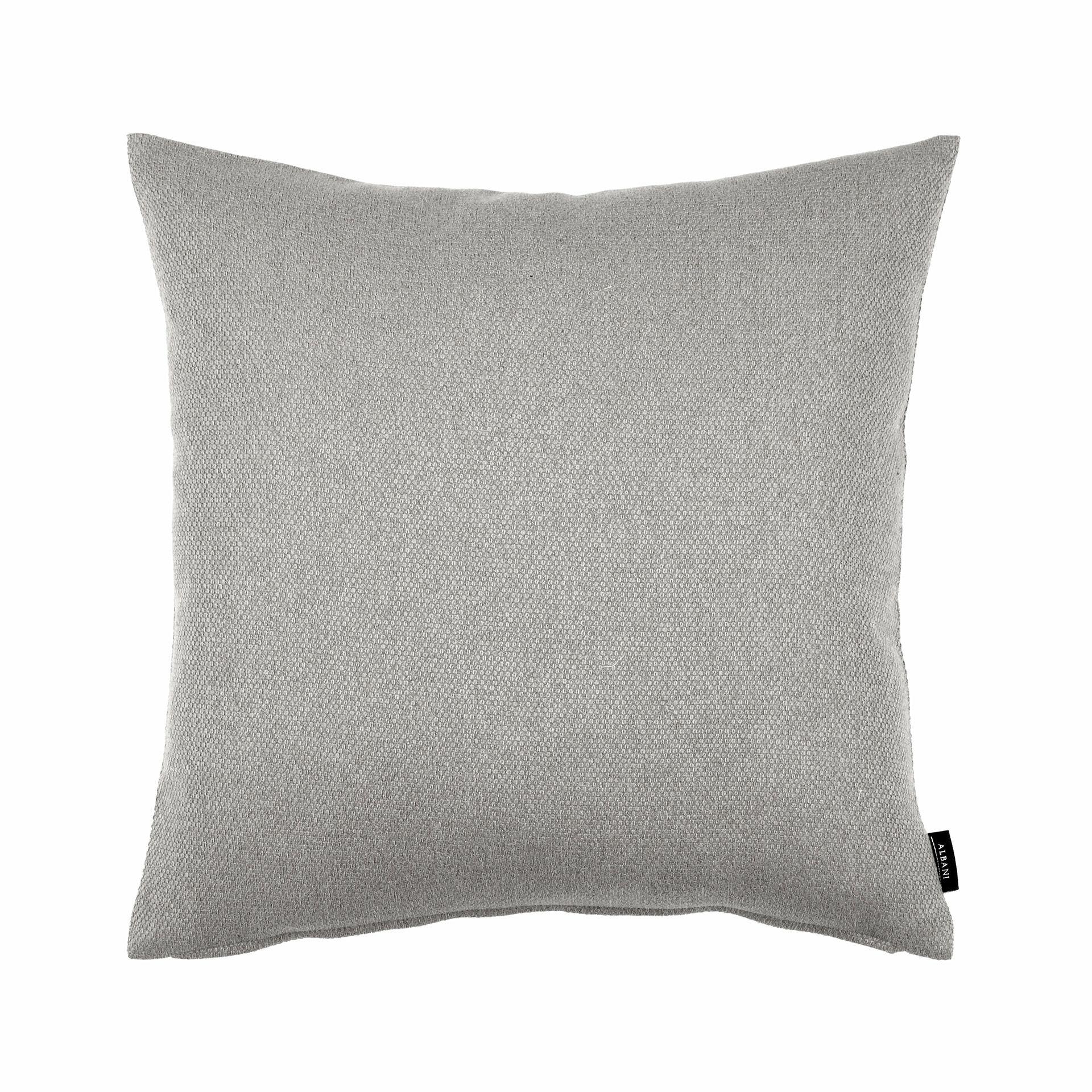 Uni Kissenhülle in stein in 48x48 cm