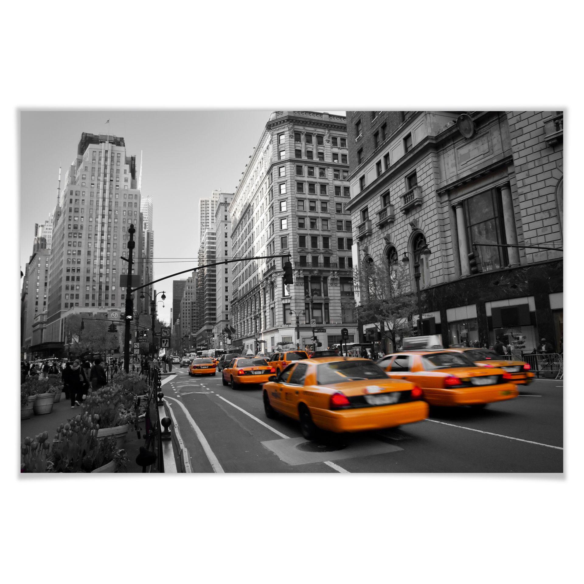 Poster - Cabs in Manhattan