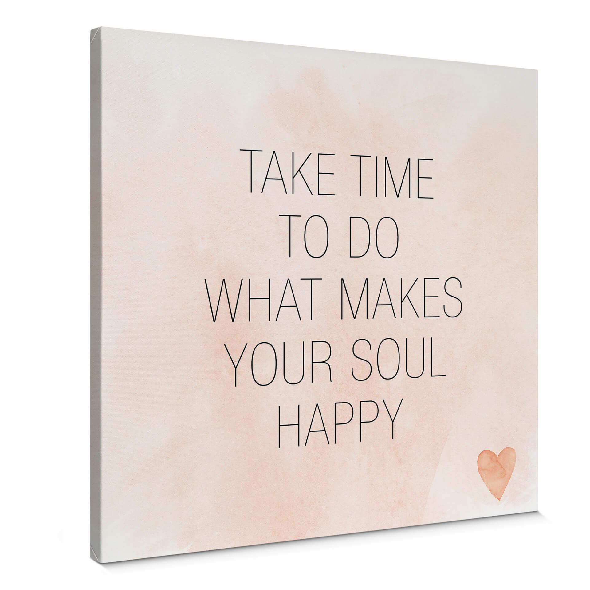 Lienzo Confetti & Cream - Take Time - Cuadrado