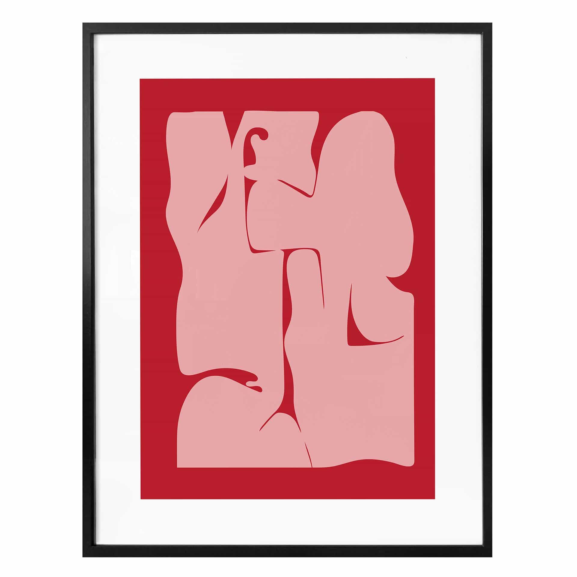 Póster Creadores Nórdicos - Abstracto Rojo