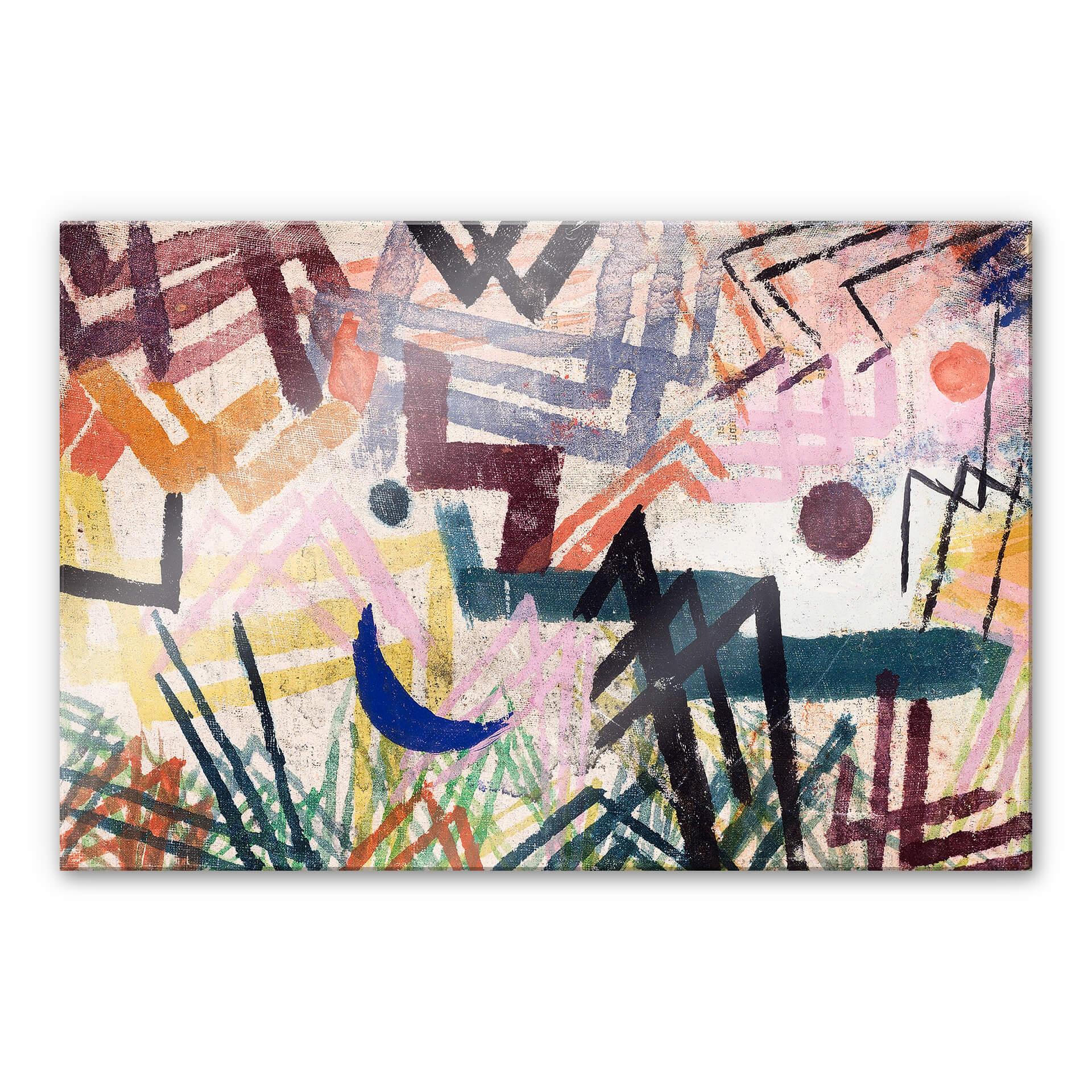 Akrylbillede Klee - Kræfternes spil i et Lech-landskab
