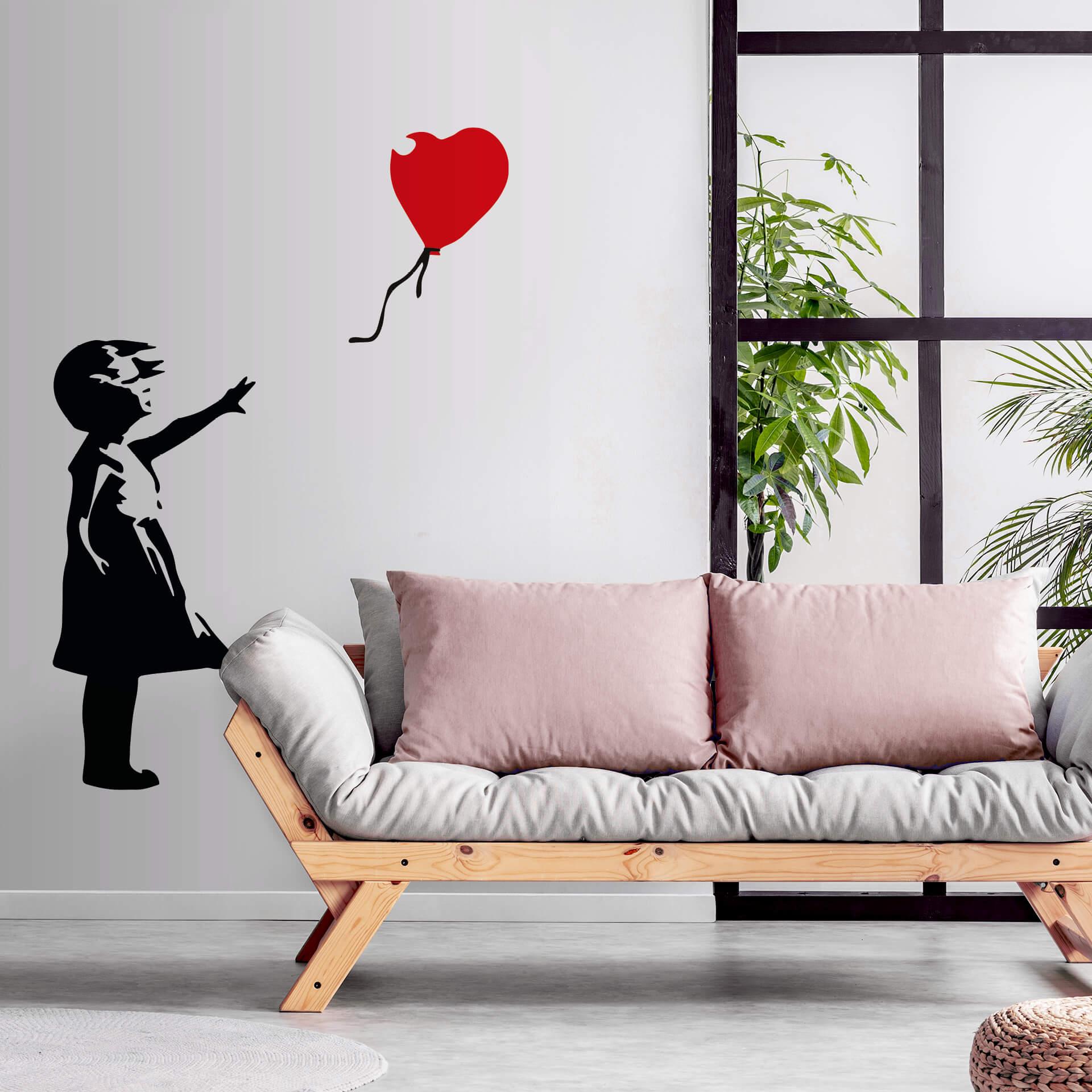 Fototapet - Banksy - Girl with the red balloon