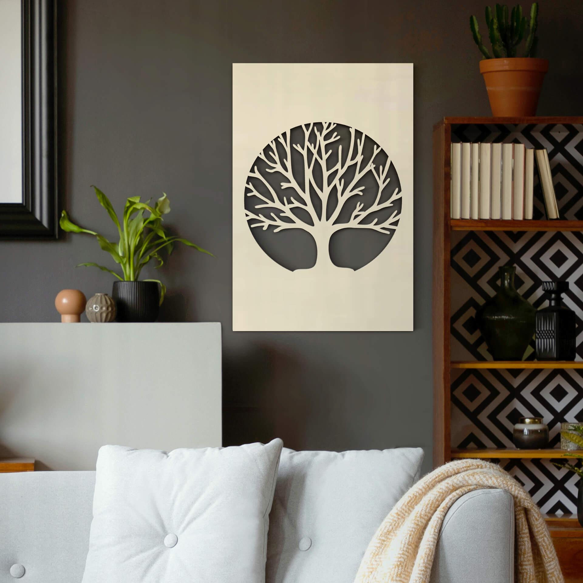 Cuadro decorativo de álamo - árbol de la vida