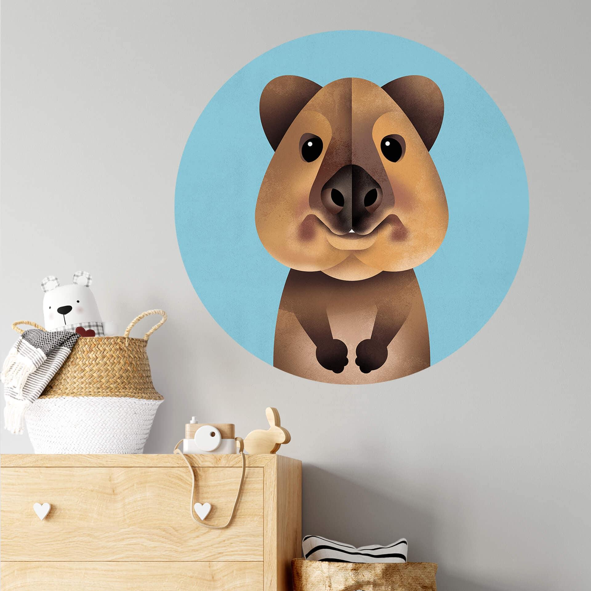 Wall Sticker Braun - Quokka