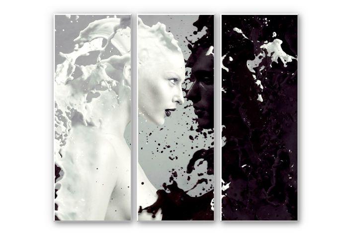 Tableau Forex - Milk & Coffee (tryptique)