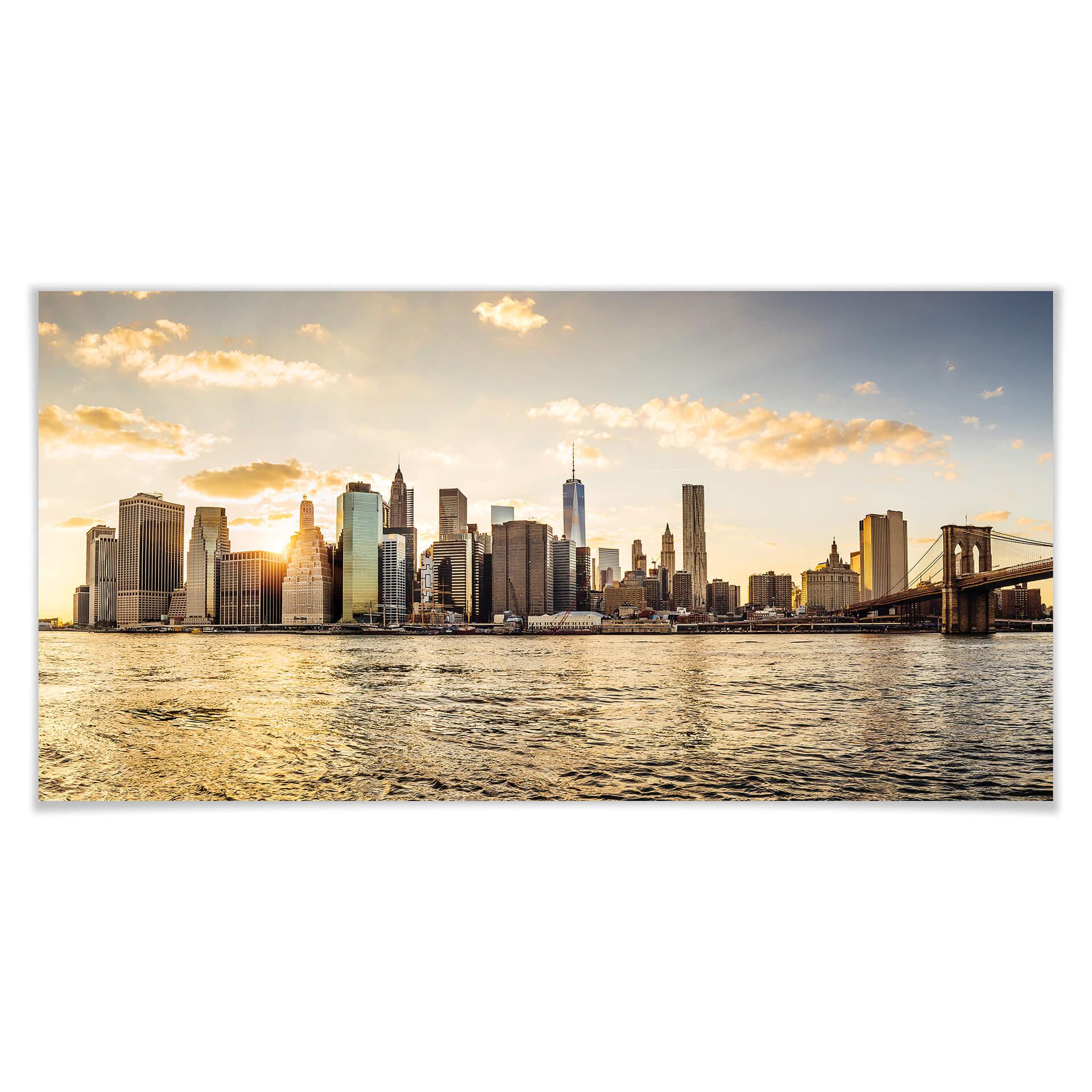 Póster Atardecer en Manhattan