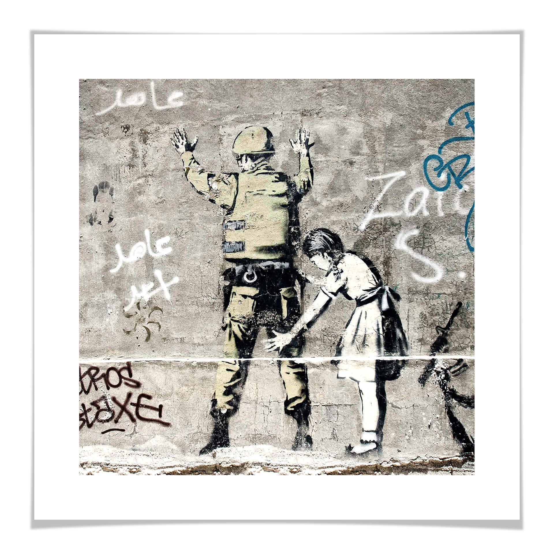 Plakat - Banksy - Girl searching soldier