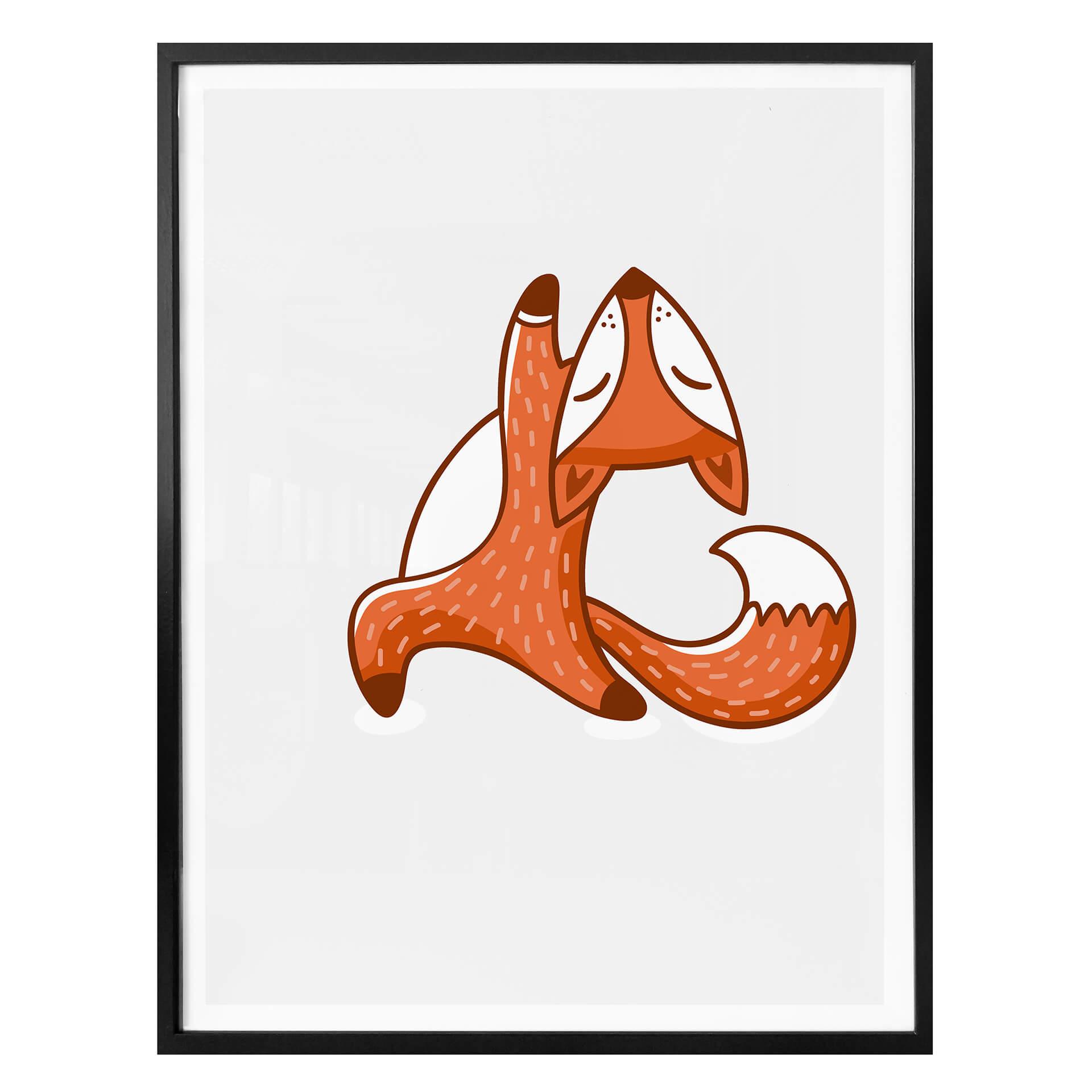 Affiche - Yoga-renard 07