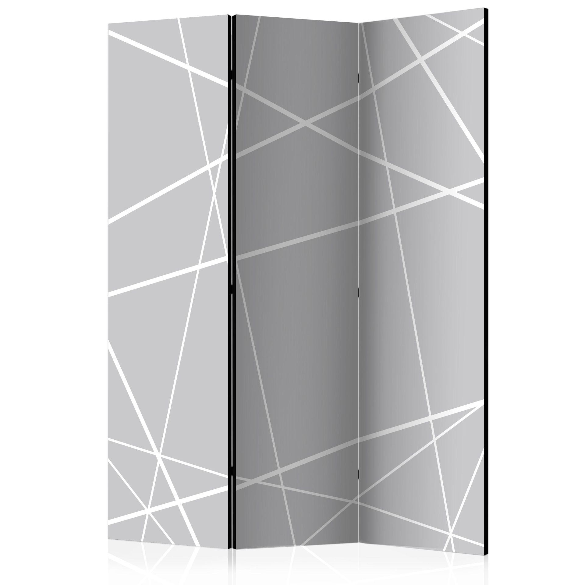 Screen room divider - Moderne edderkoppespind, 3-delt