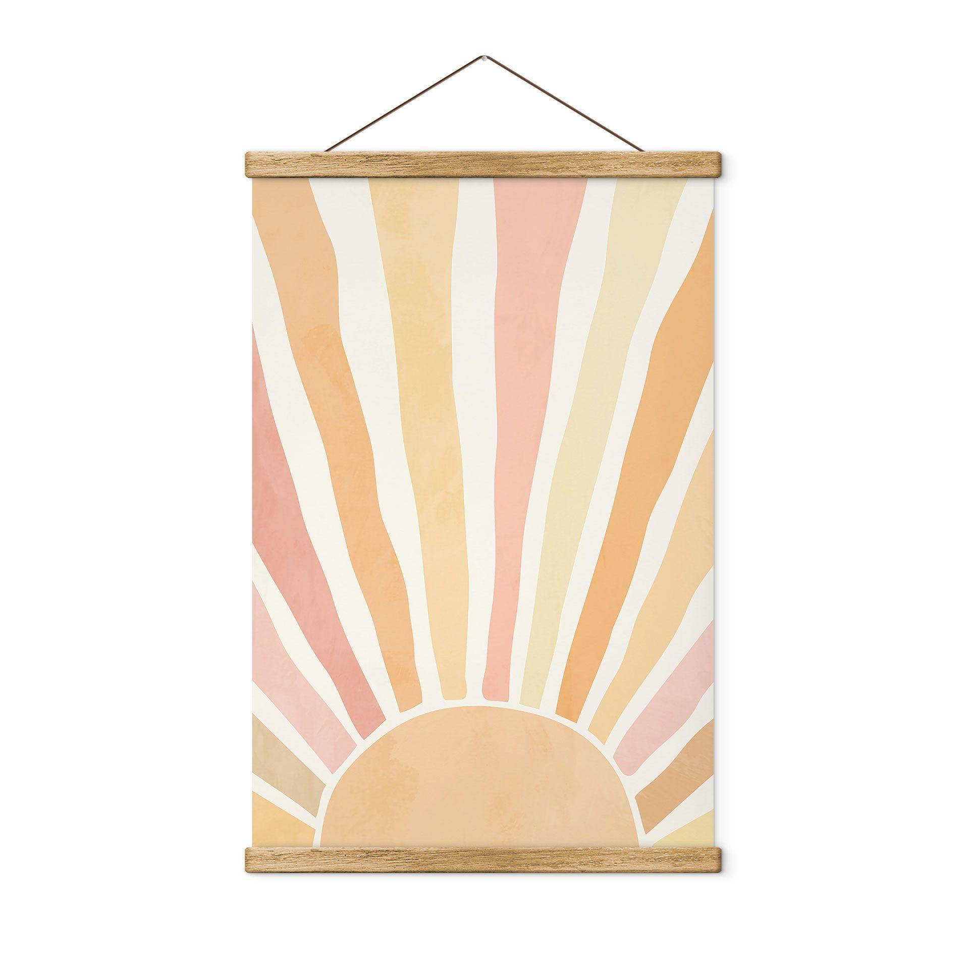 Tekstil plakat Boho-solstråler - Manovski