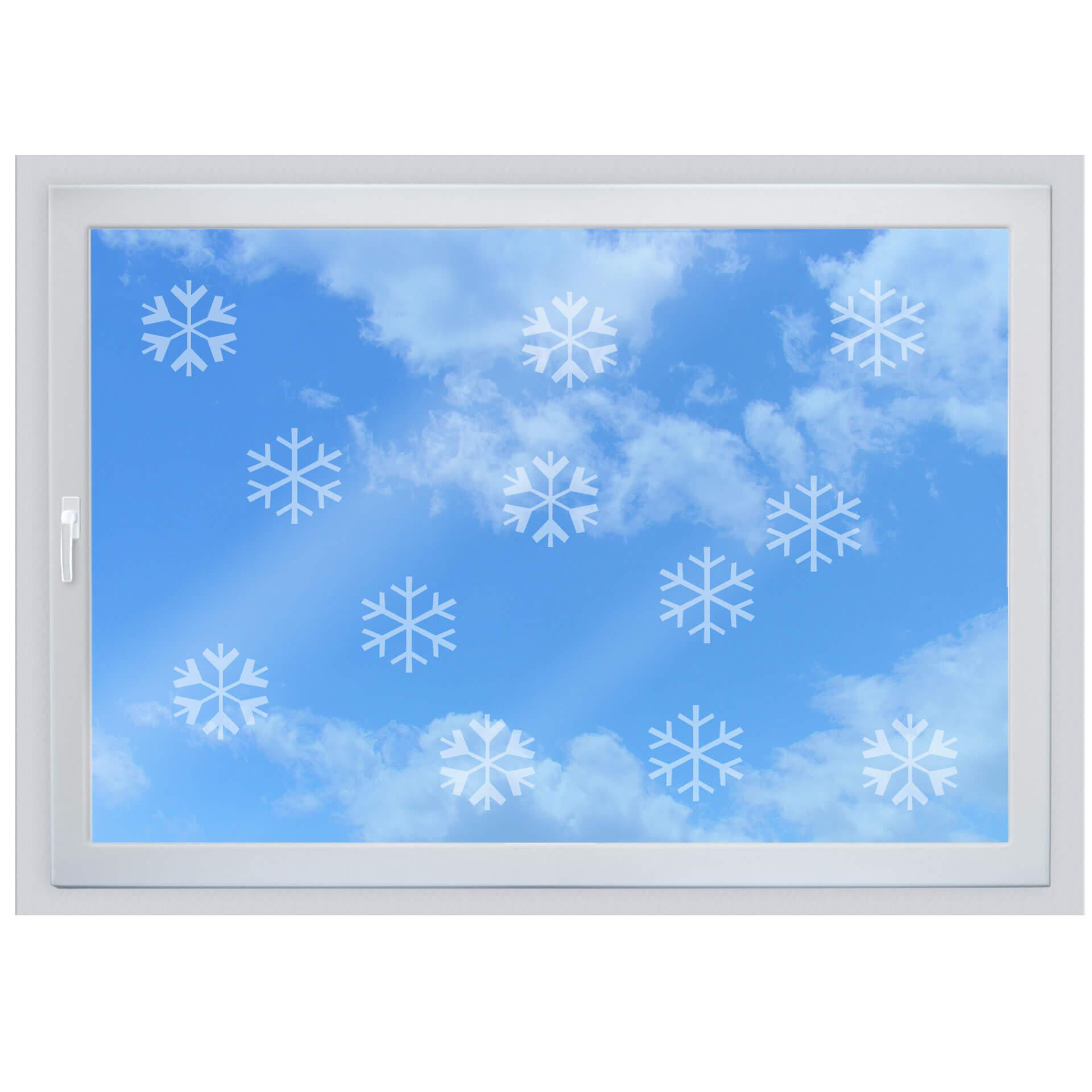 Effet Verre Dépoli : Petits Flocons de Neige
