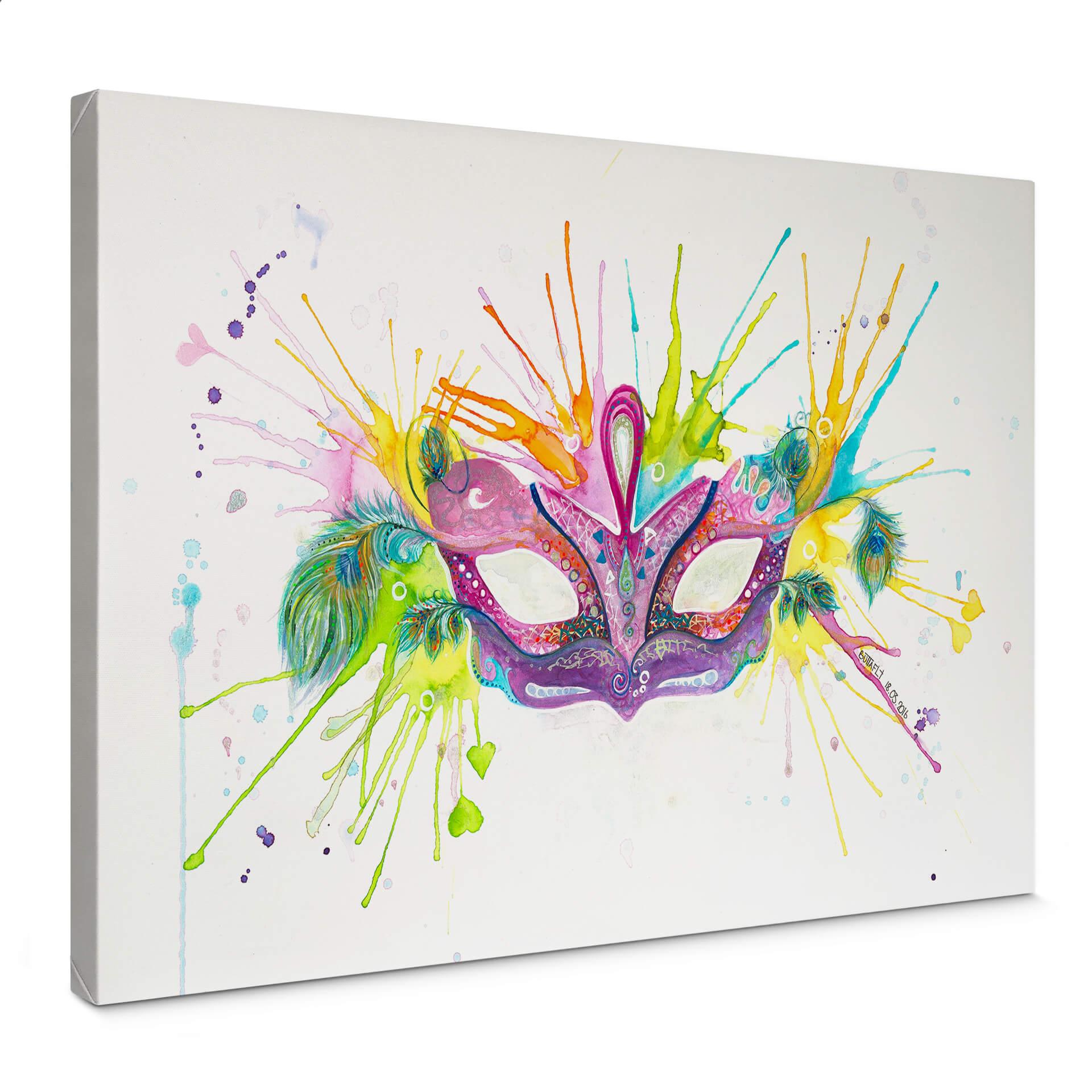 Lienzo Buttafly - Mardi Gras