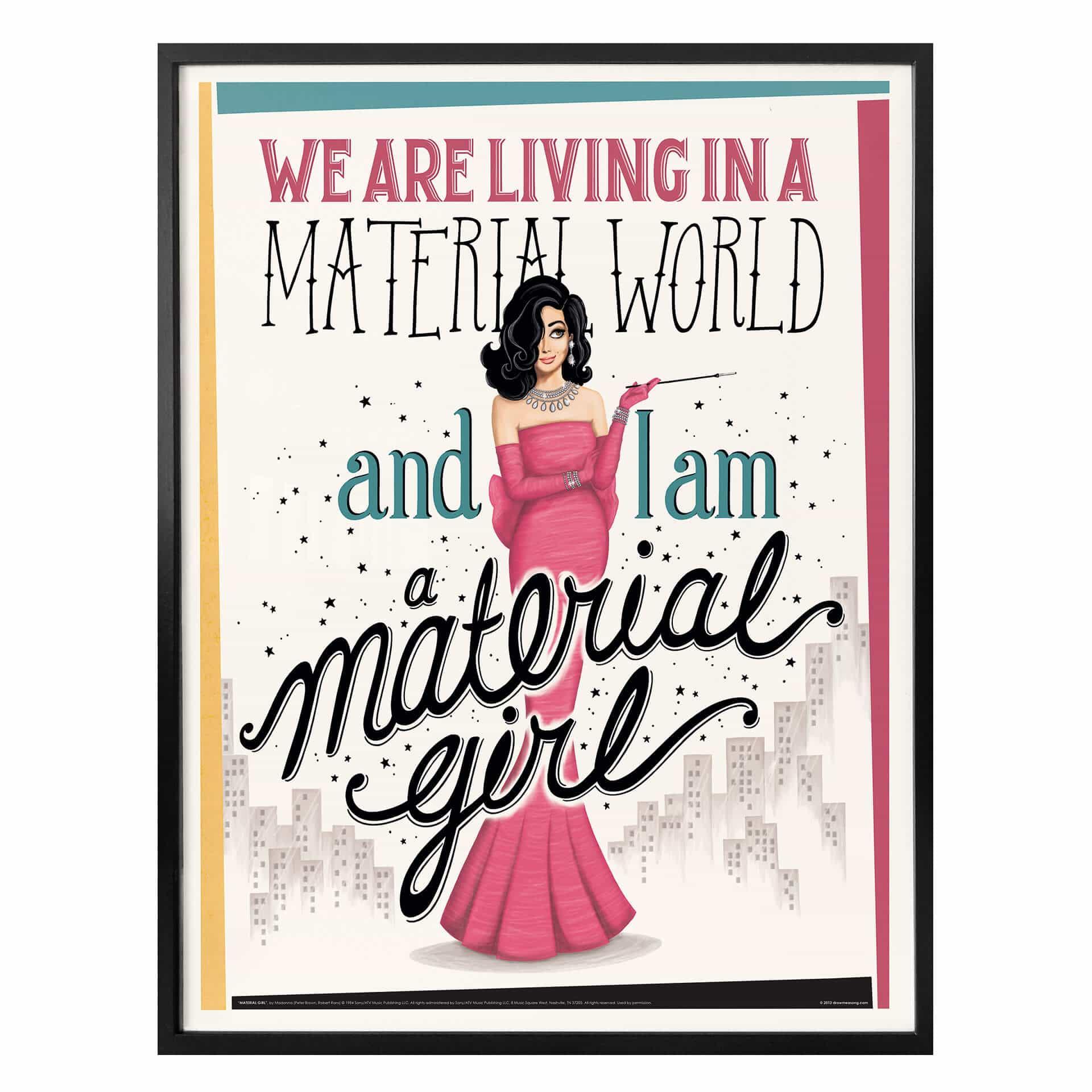 Póster Tohmé - Material Girl