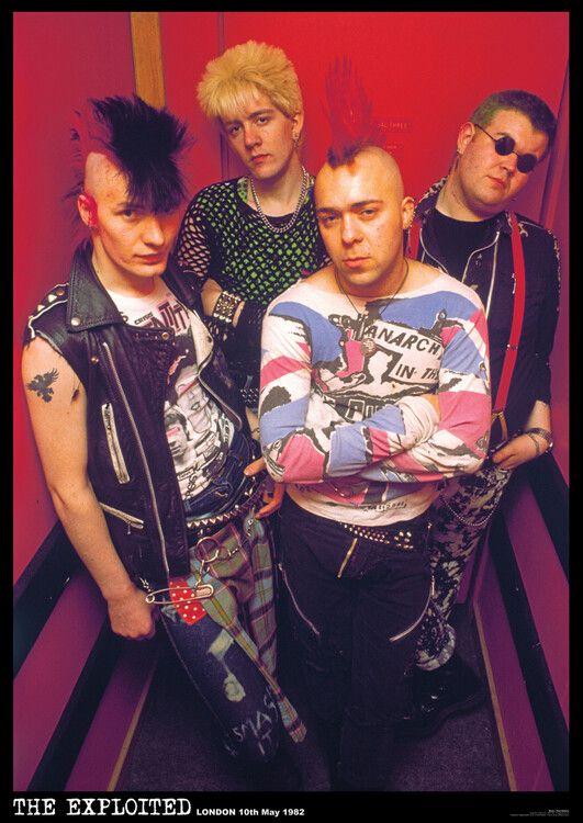 Plakat Exploited - Colour Band, Plakat (59,4 x 84,1 cm)