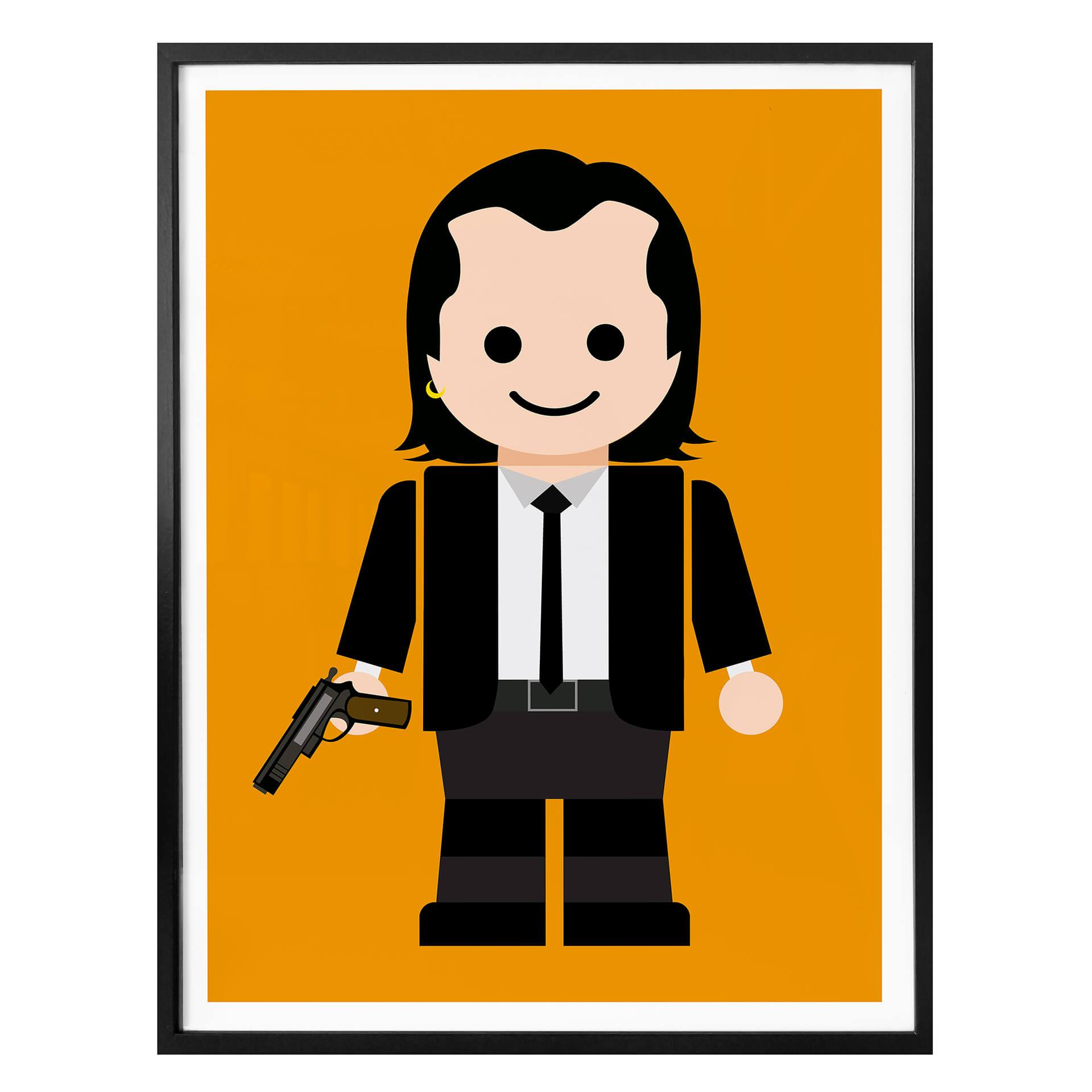 Póster Gomes - Pulp Fiction toy Vincent Vega