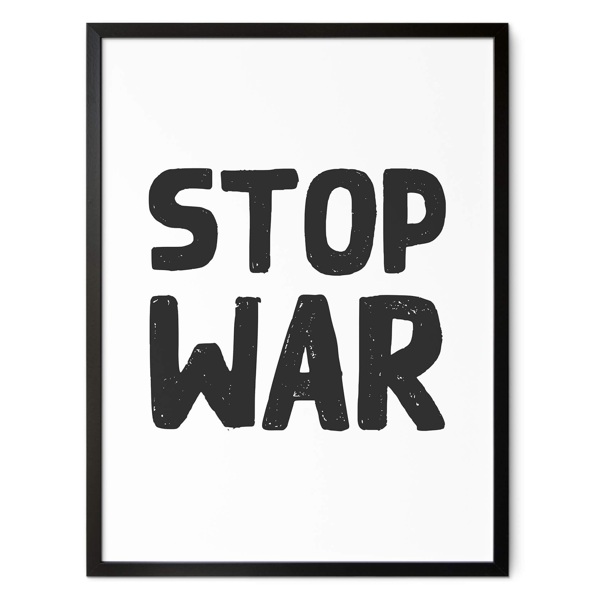 Póster Stop Guerra