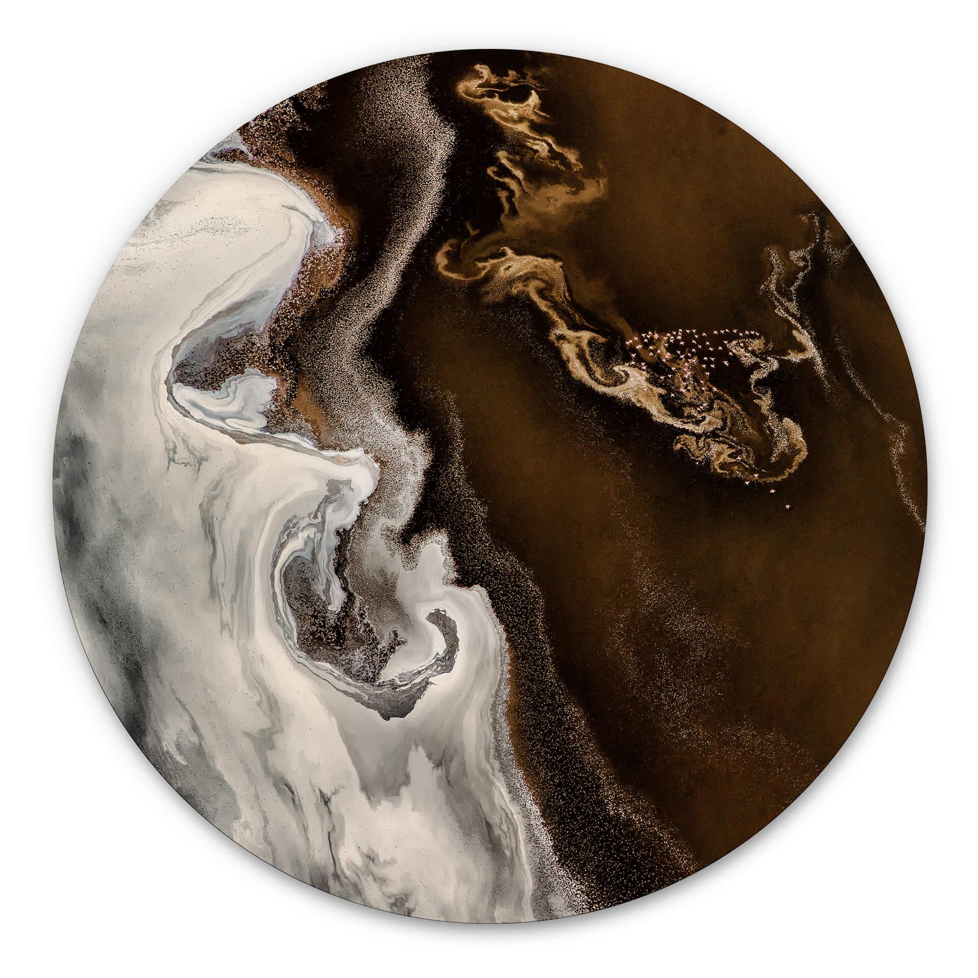 Tableau sur alu-Dibond Chang - Fusion - Rond