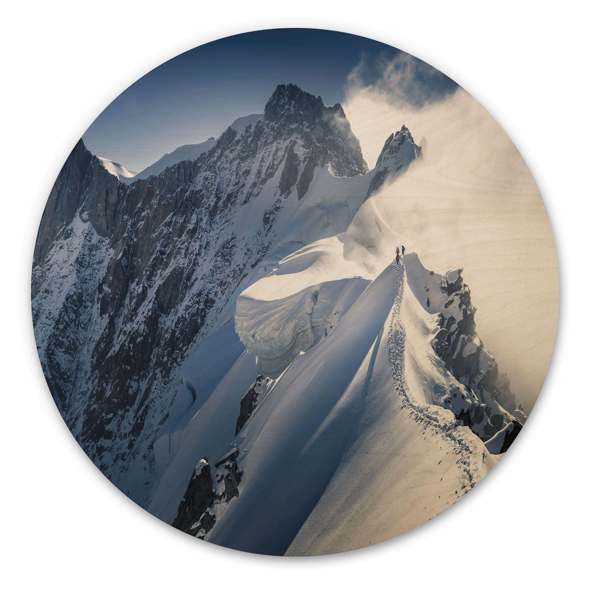 Cuadro de madera cumbre del Mont Blanc - Nienartowicz - Redondo