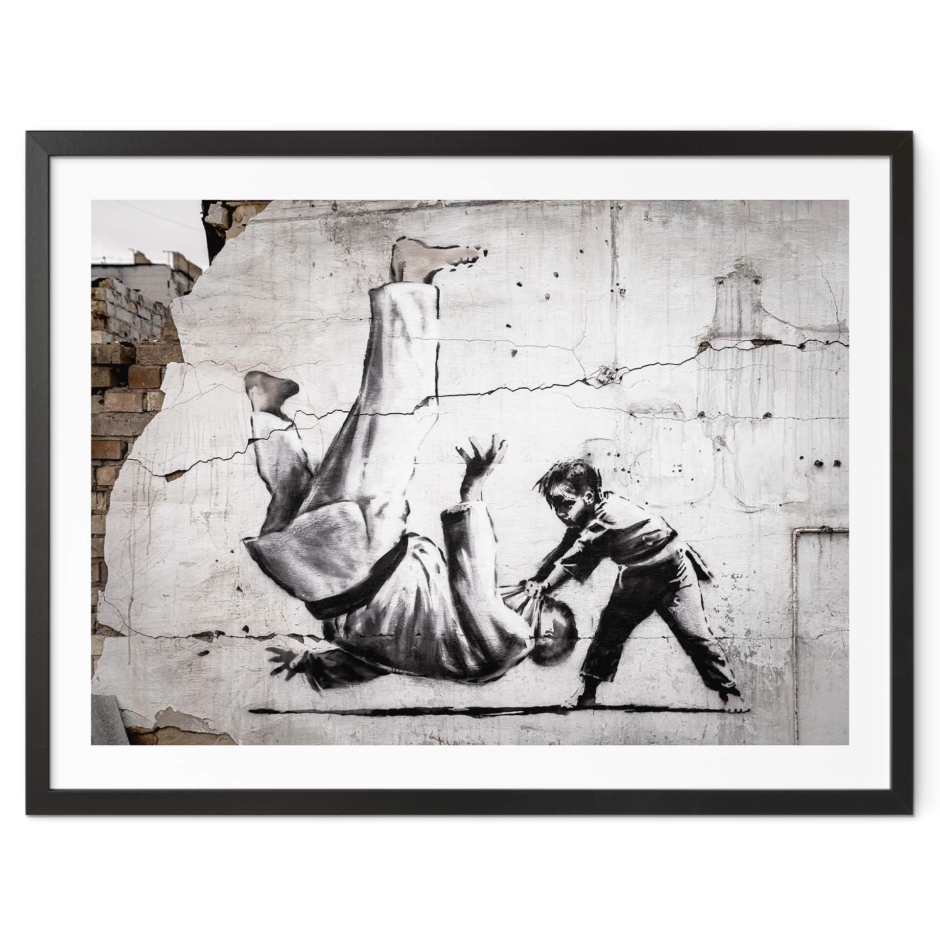 Poster Banksy - Ein kleiner Judoka