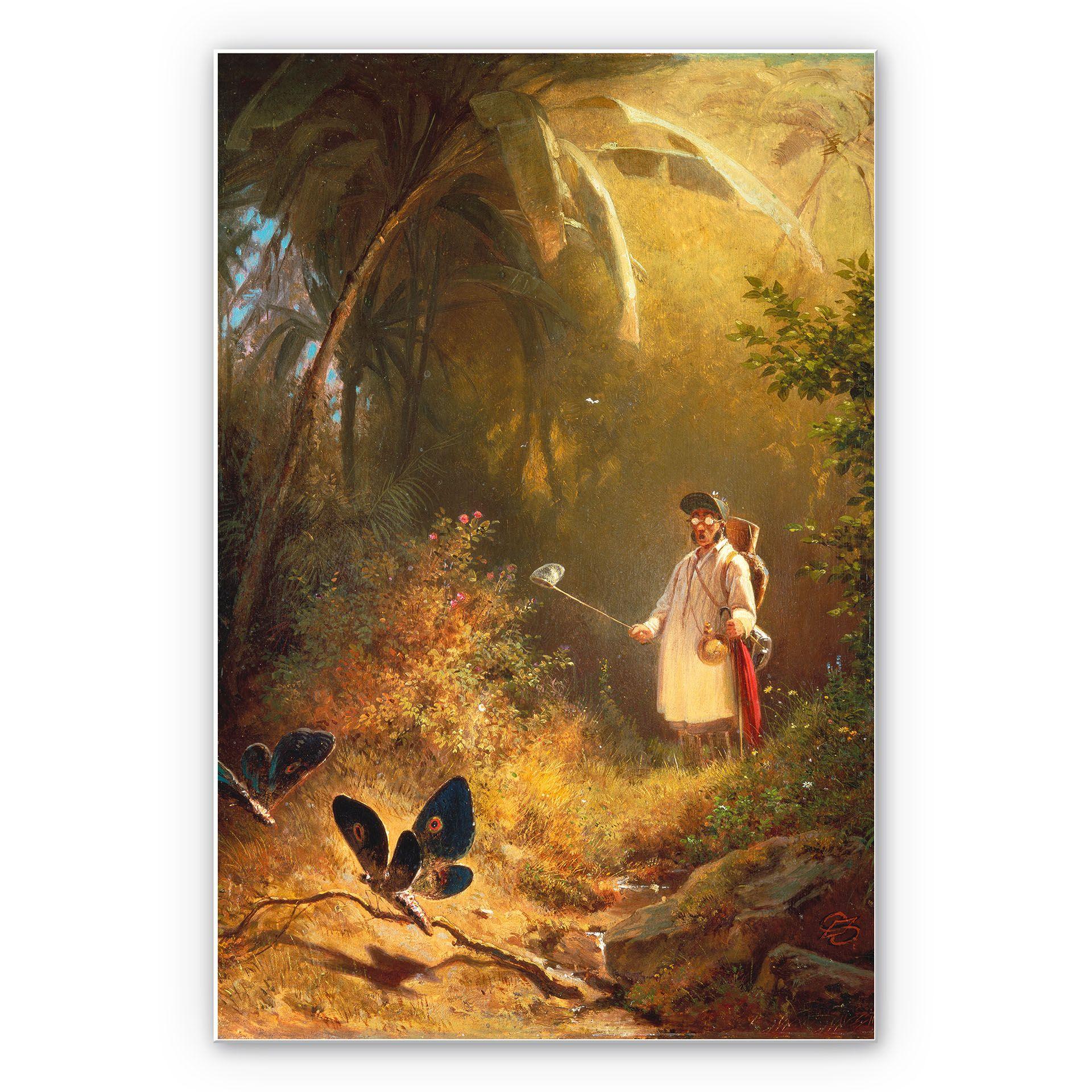 Tableau Forex - Spitzweg - Le chasseur de papillons