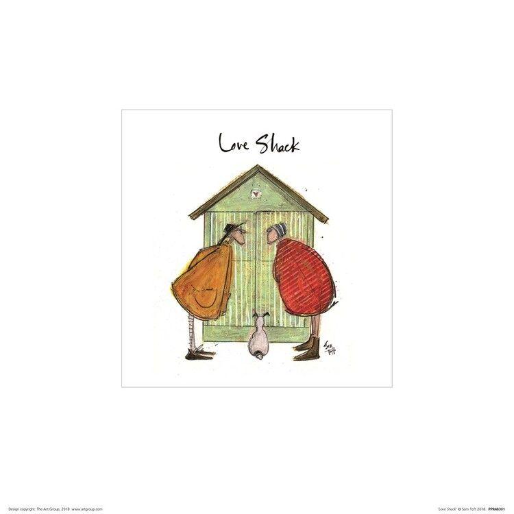 Plakat Sam Toft - Love Shack kunsttryk, Sam Toft (30 x 30 cm)