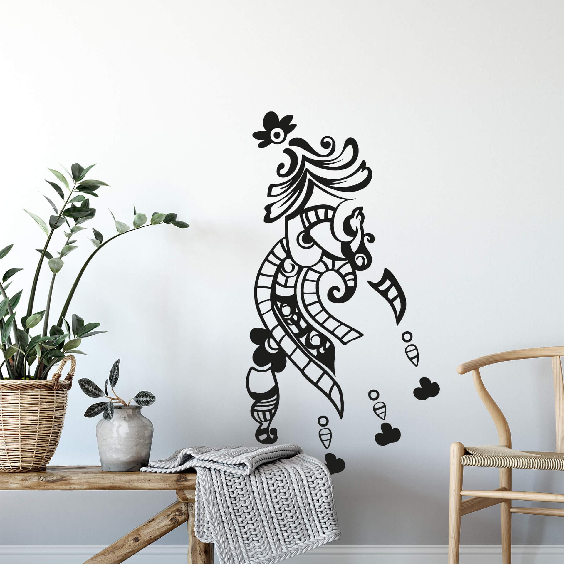 Sticker mural - Indien Henna