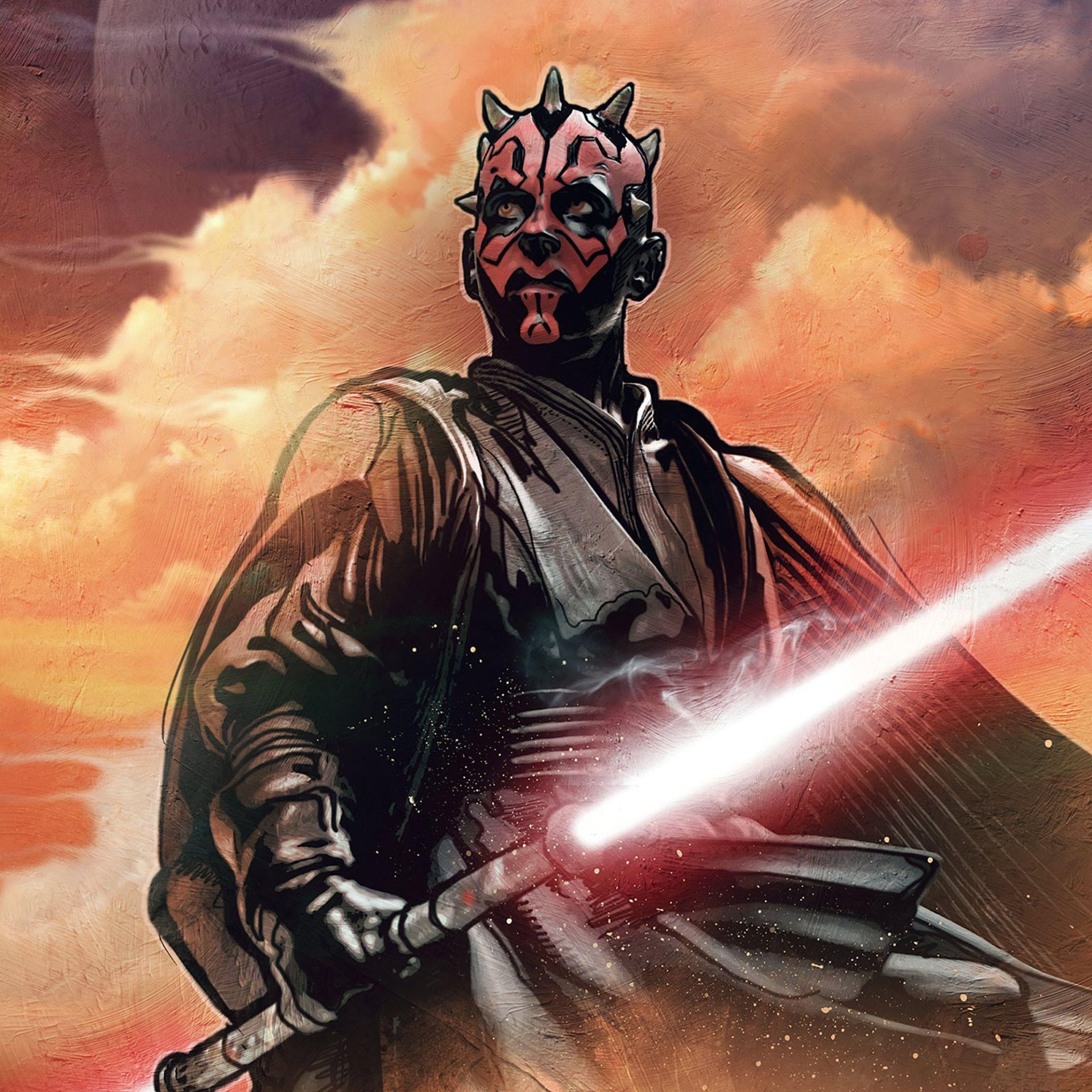 Vlies Fototapete - Star Wars Classic Darth Maul - 200 x 280 cm