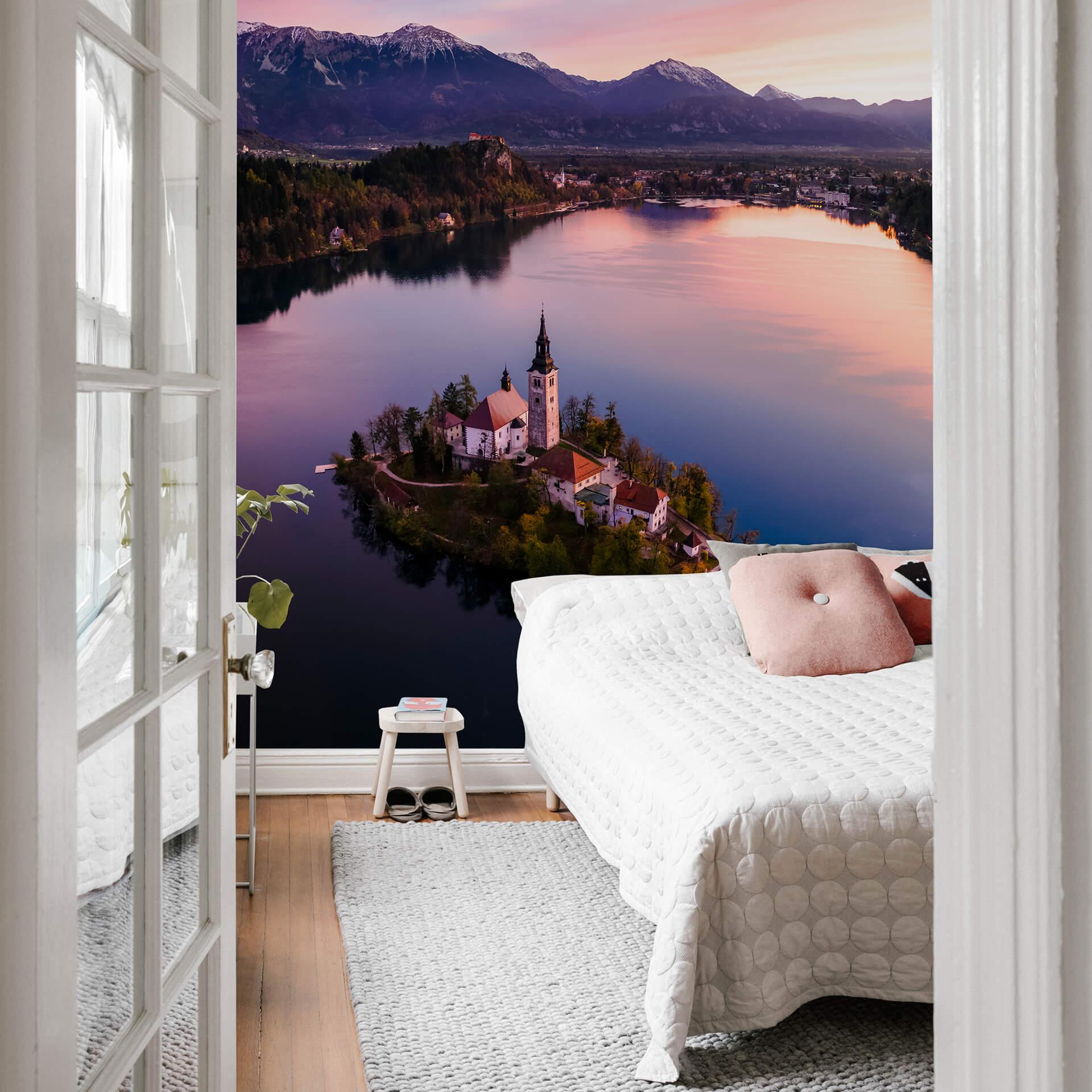 Papier peint photo Colombo - Lac de Bled en Slovénie - 192x260