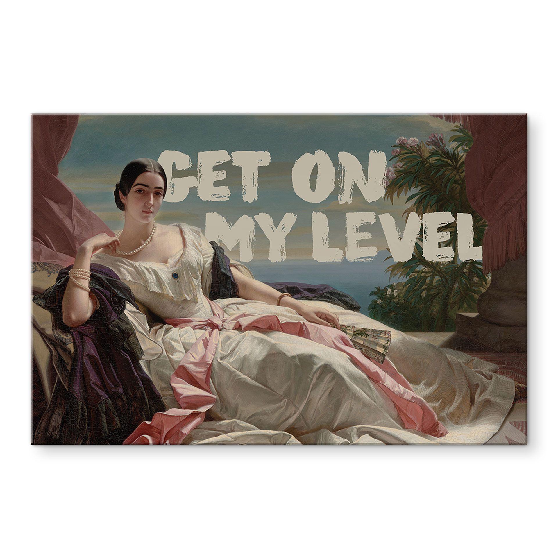 Akrylbillede Get on my level - Inspireret af Winterhalter - Portræt af Leonilla