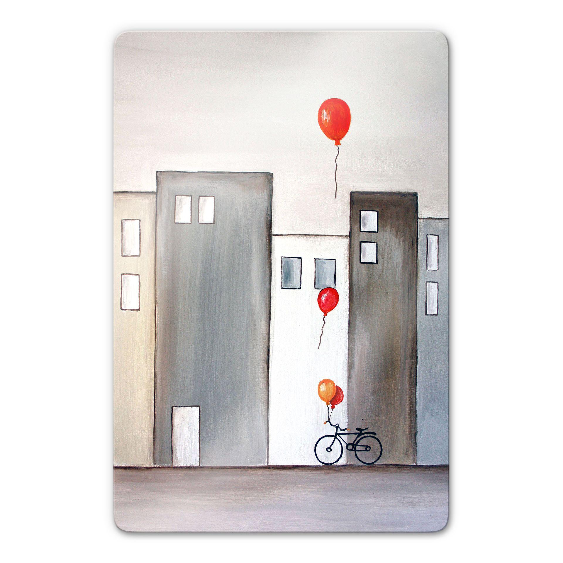 Stampa su vetro Melz - Il venditore di palloncini