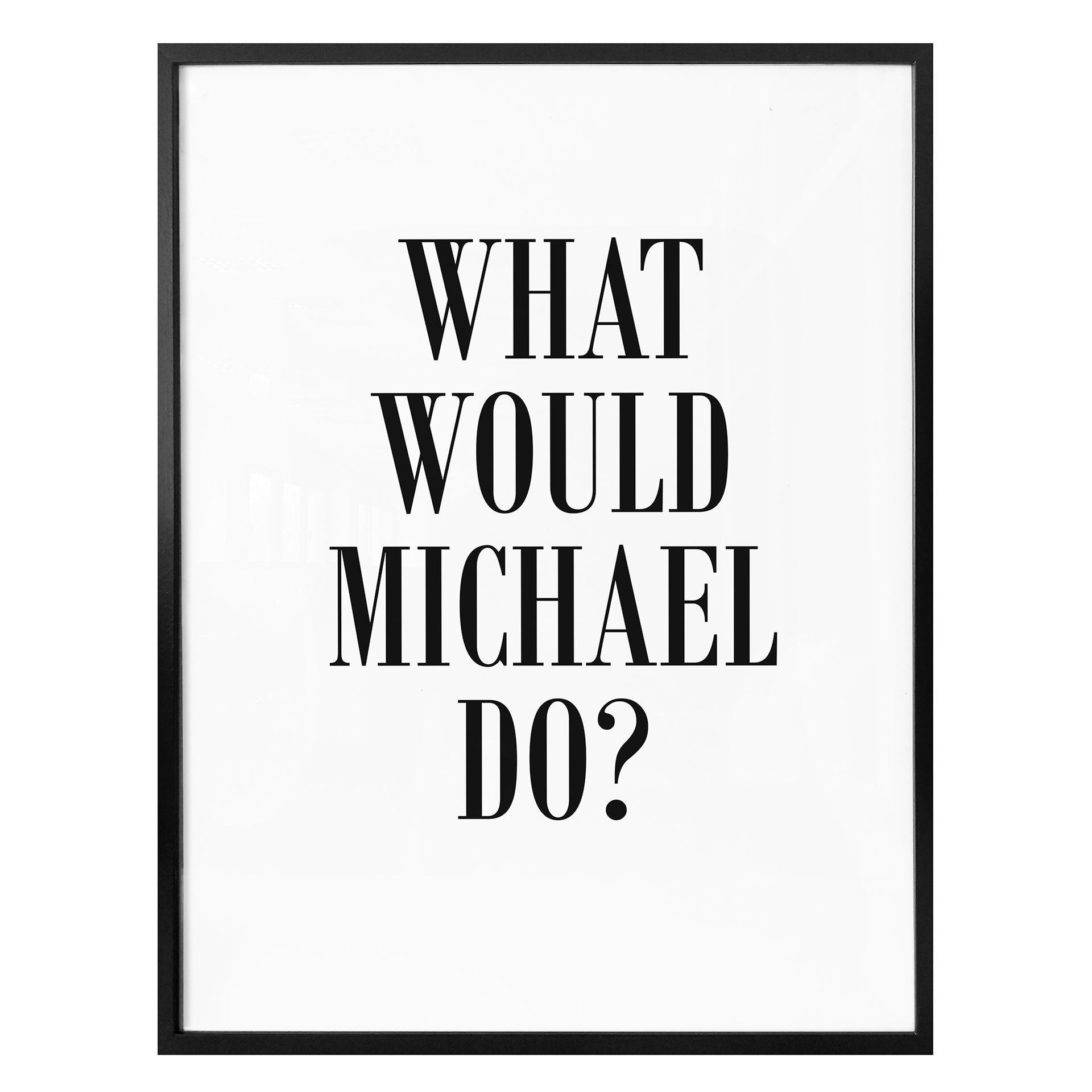 Póster - ¿Qué haría Michael?