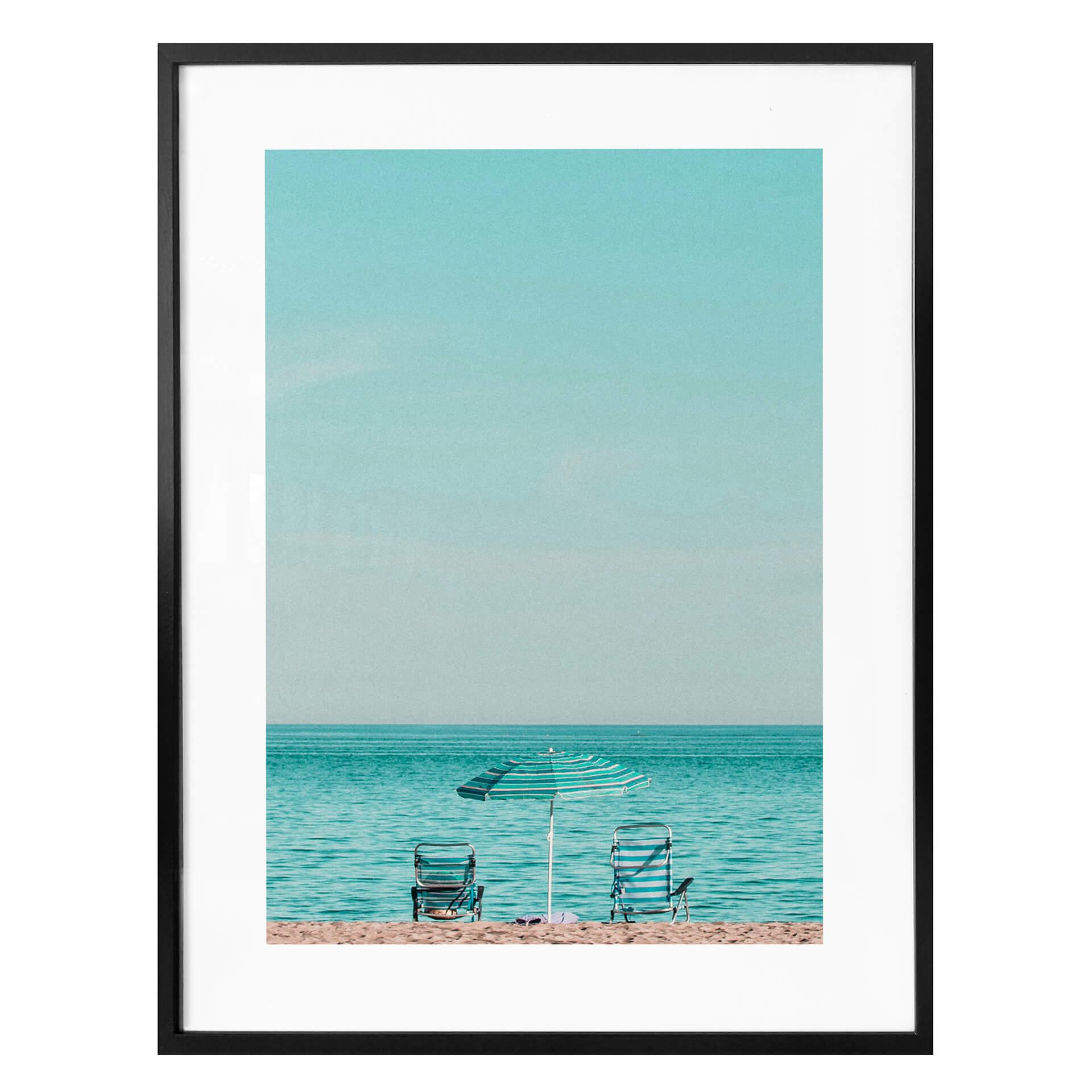 Póster en la playa