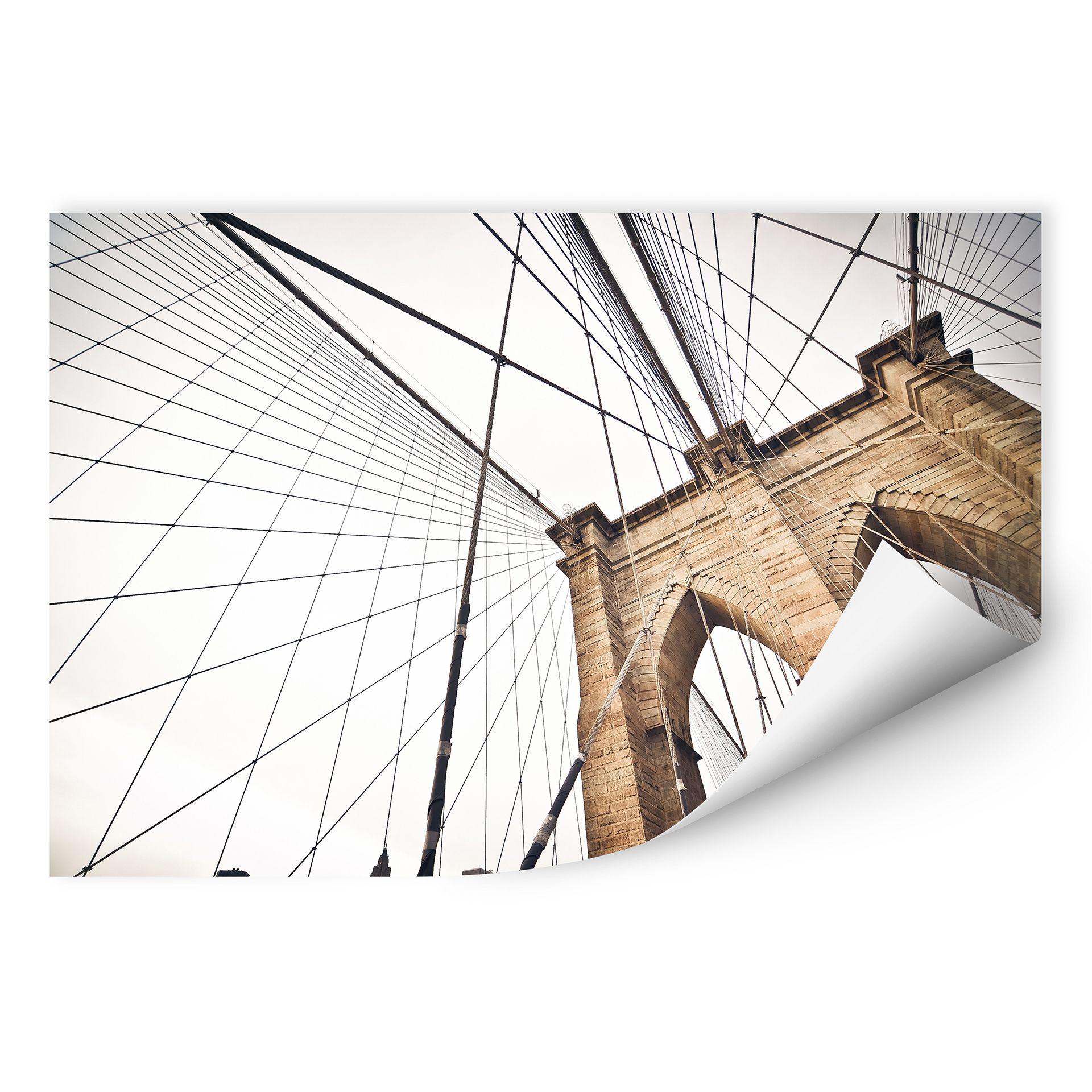 Muurprints Brooklyn Bridge - Perspectief 02