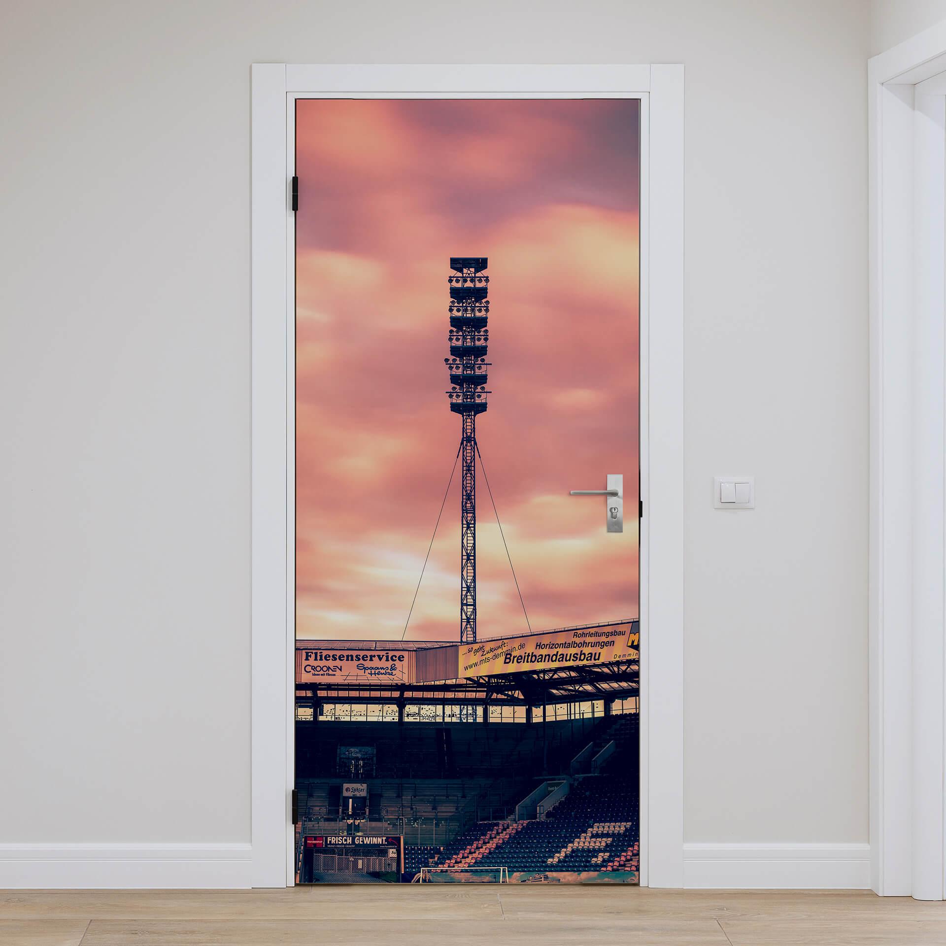 Autocollant de porte FC Hansa Rostock - Flûtlichtmast - 91x200 cm