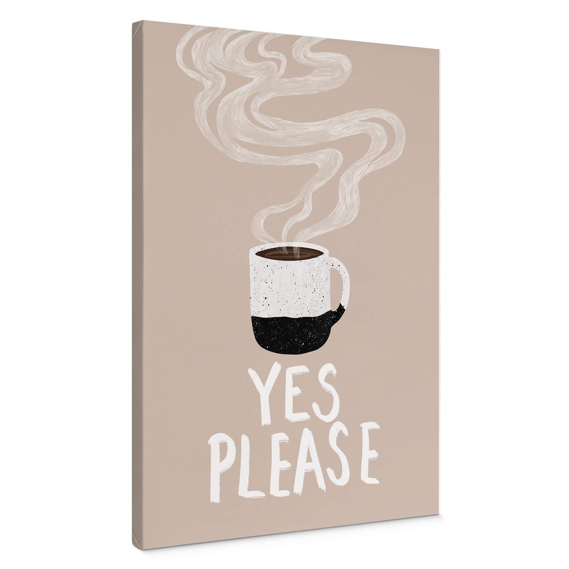 Canvasbillede Varm kop kaffe om morgenen - EMELIEmaria