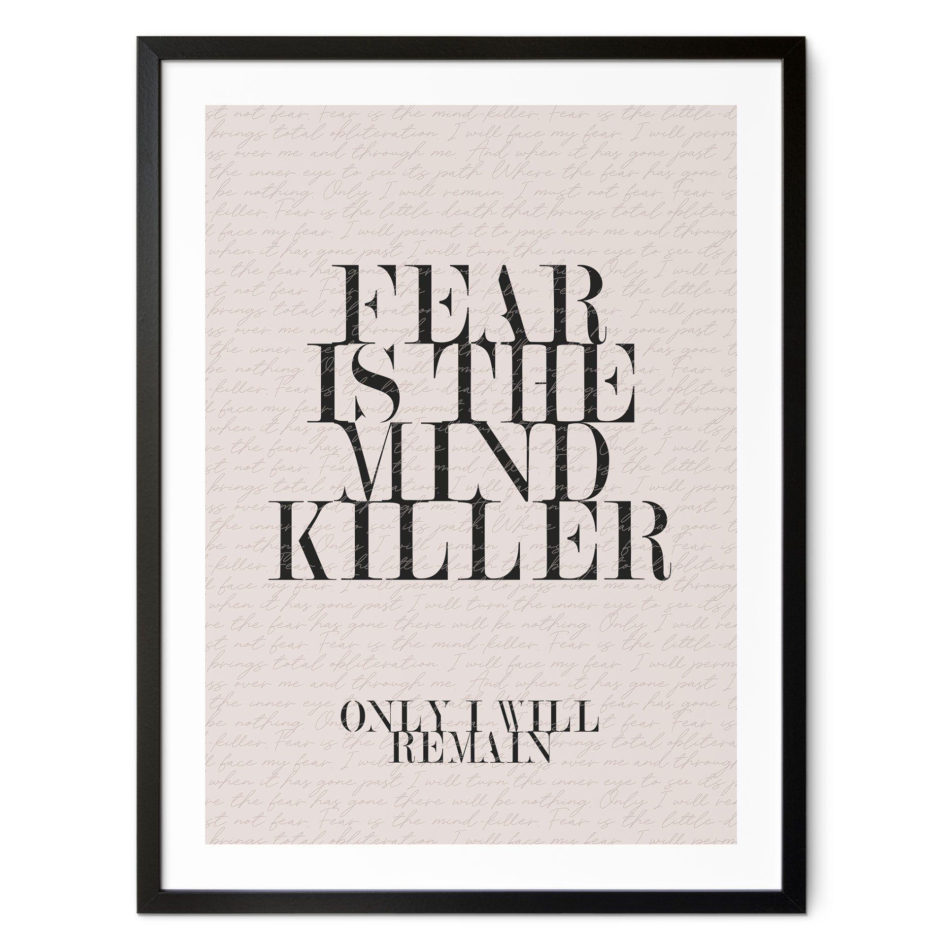 Plakat Filmcitat fra Dune - Fear is the Mind-Killer