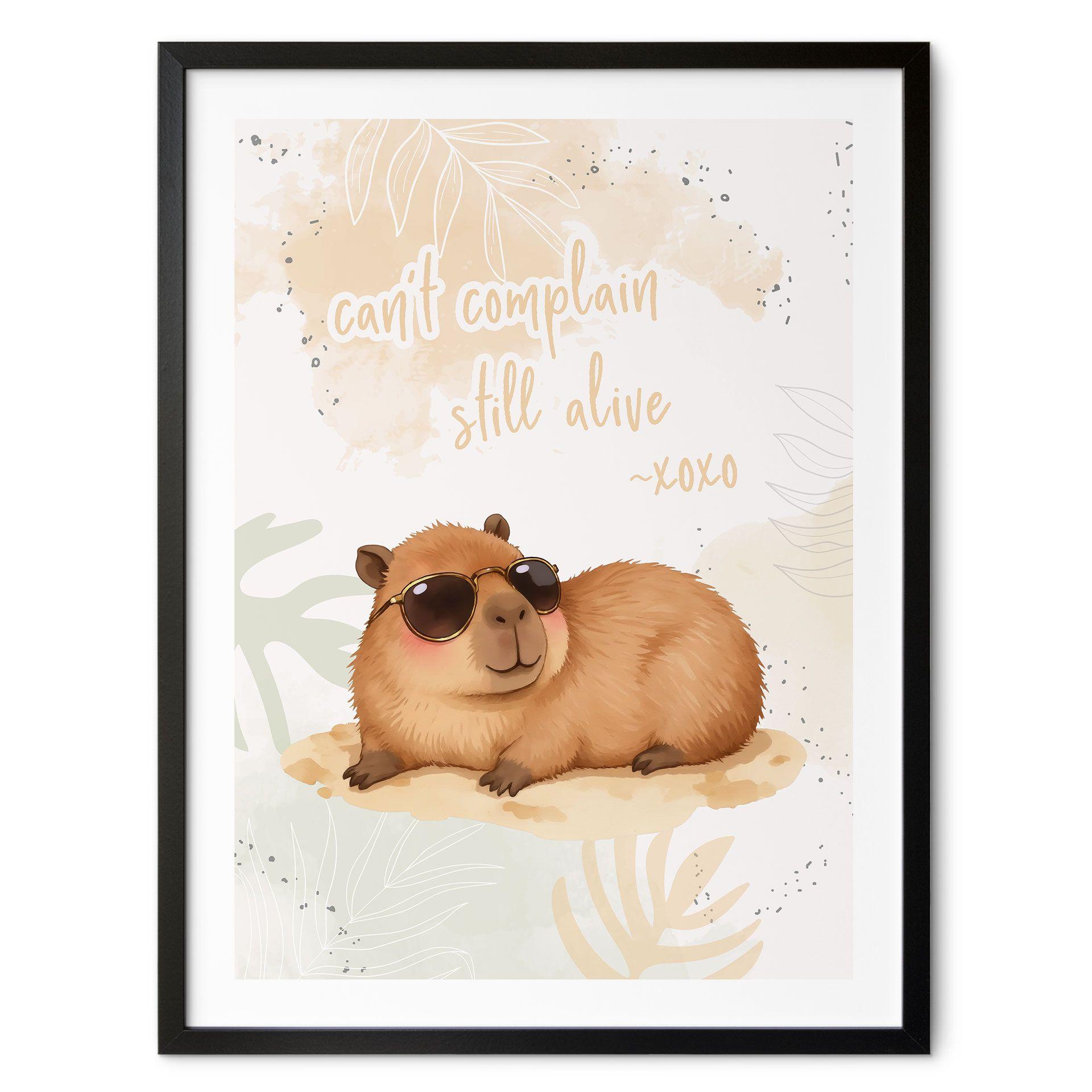 Plakat Cool Capybara - siger stadig i live