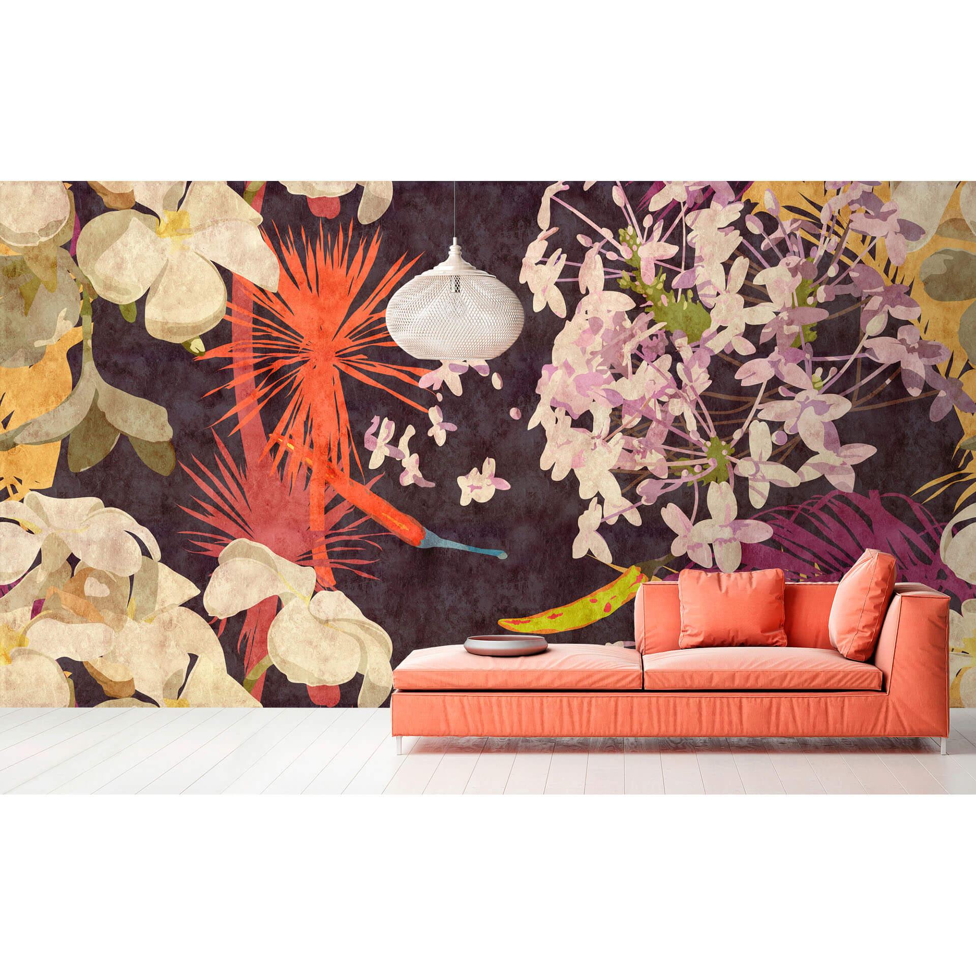 Livingwalls Fototapet Walls by Patel 2 vintage bouquet 1