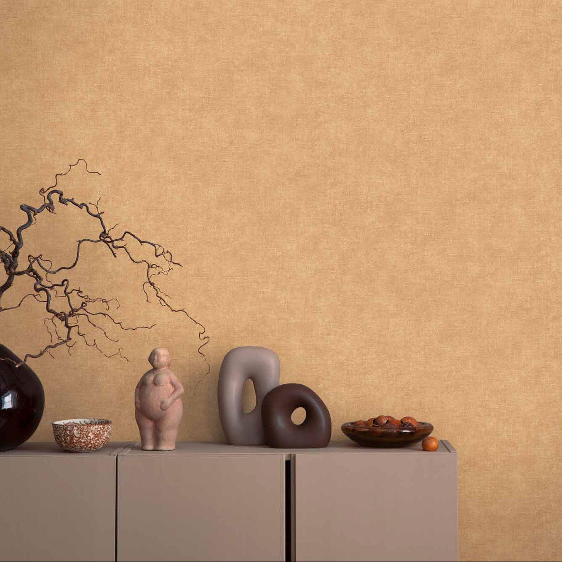 Papel pintado moderno con textura beige - acogedor papel pintado no tejido