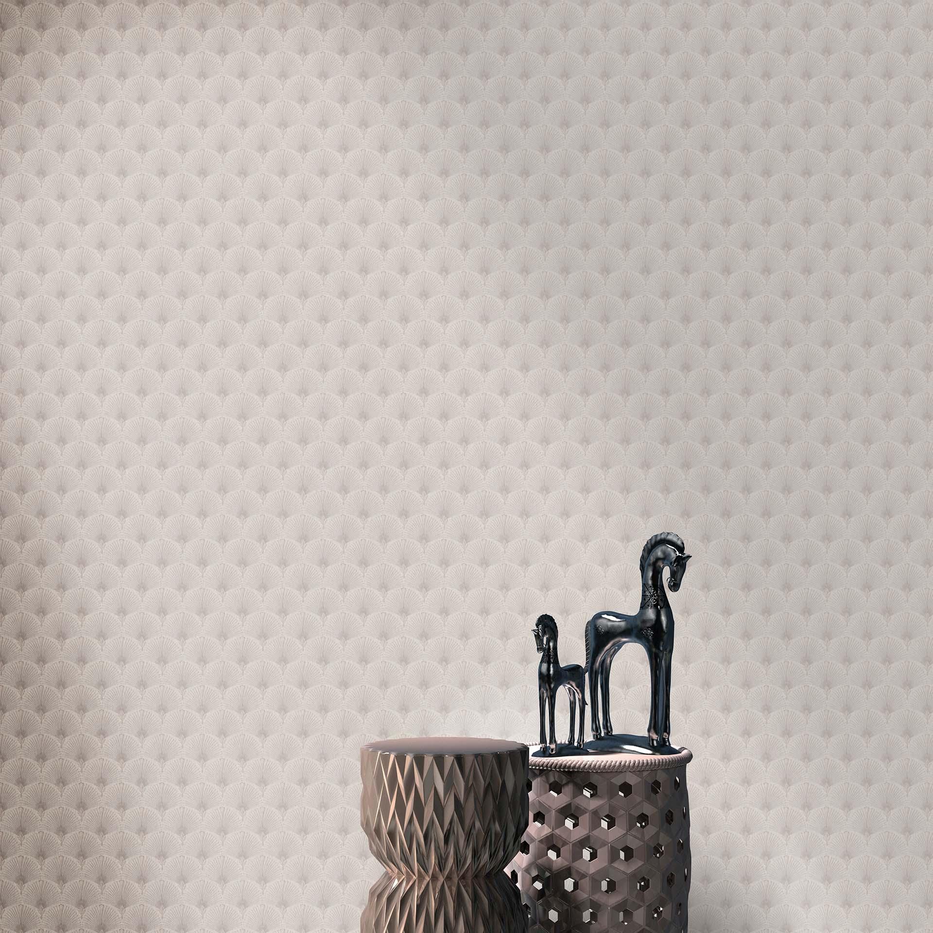 Papel pintado desplegable, papel pintado no tejido Erismann Versailles taupe