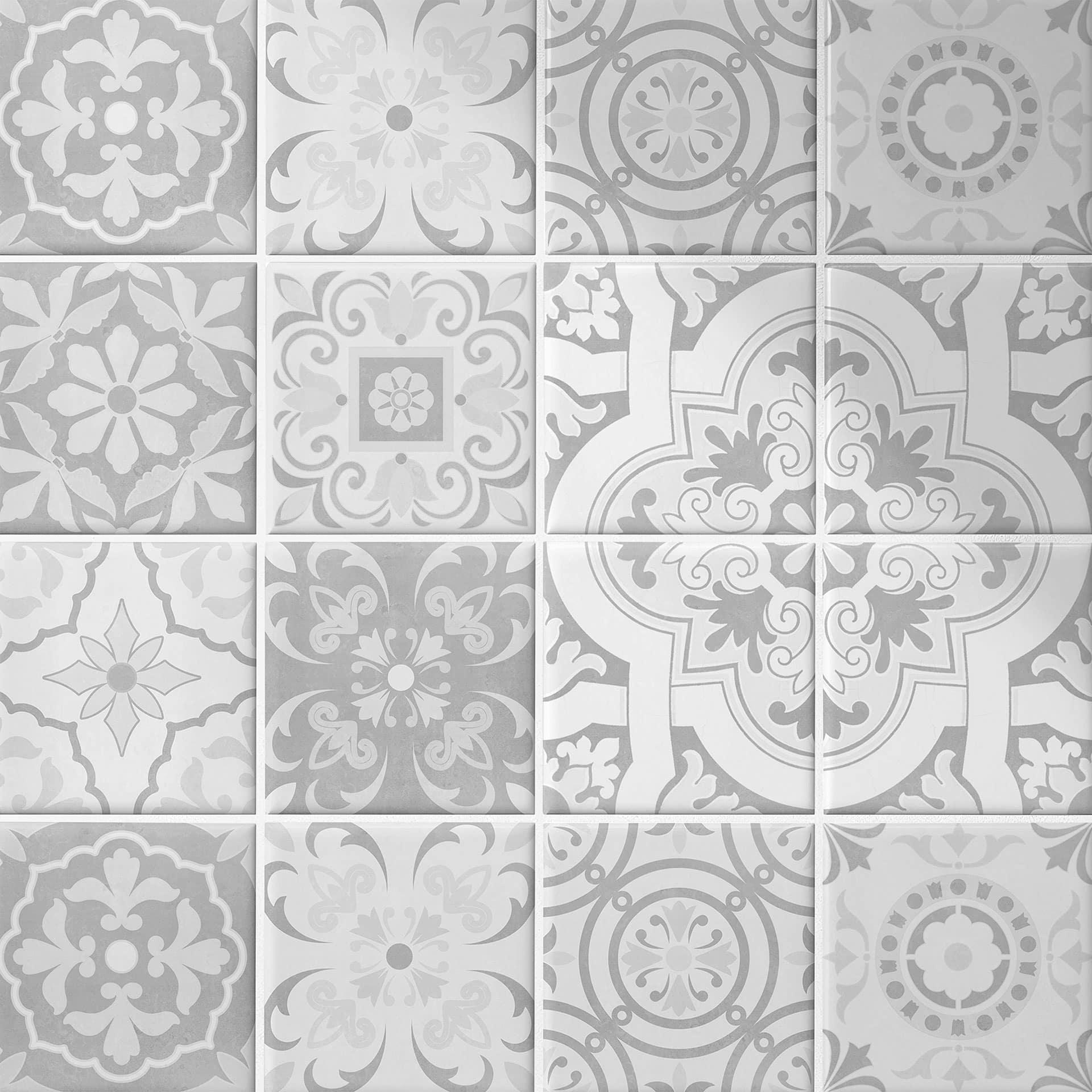Azulejos Adhesivos adornos aspecto hormigón 01 - lote de 12