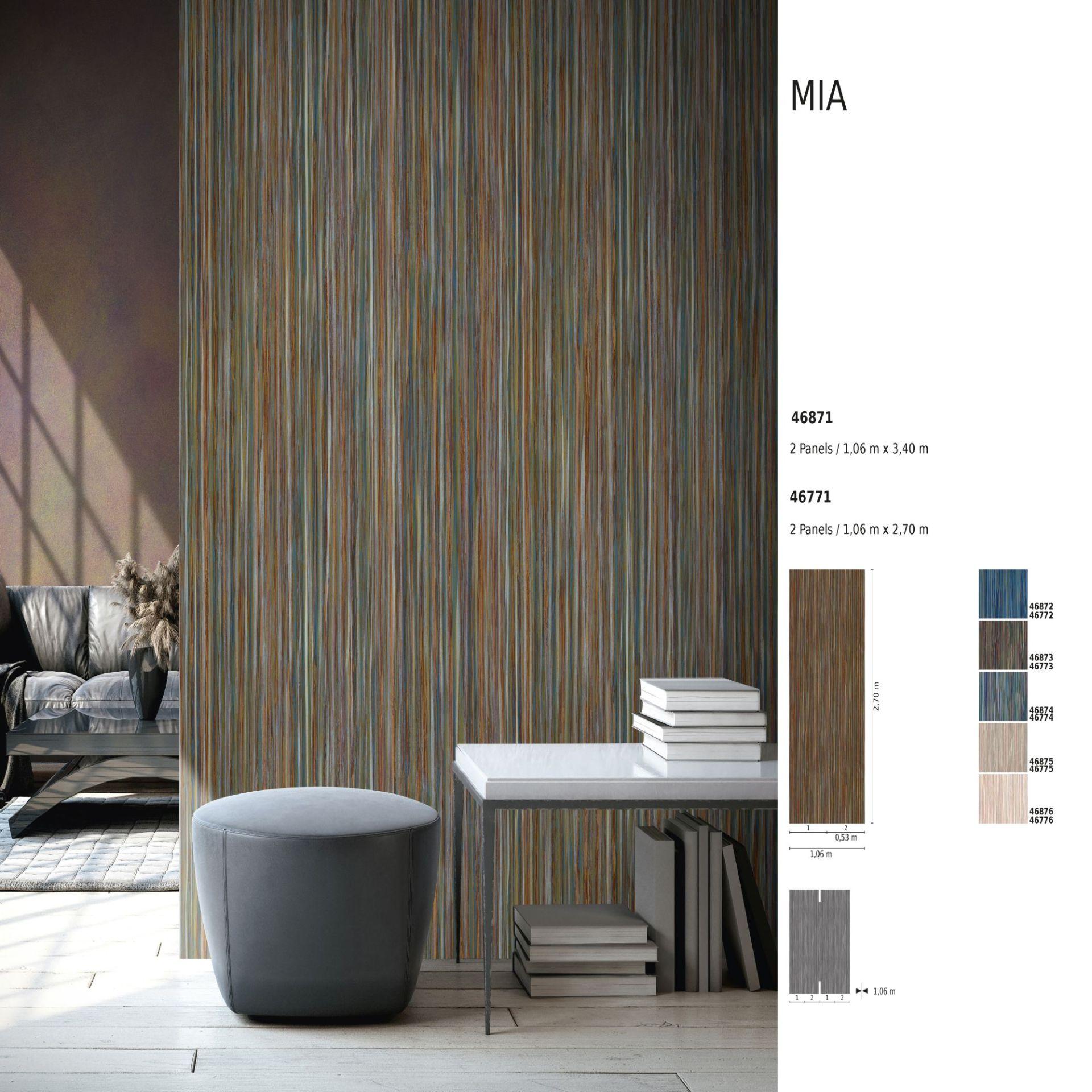Fototapet, beige striber 3,40 x 1,06 m