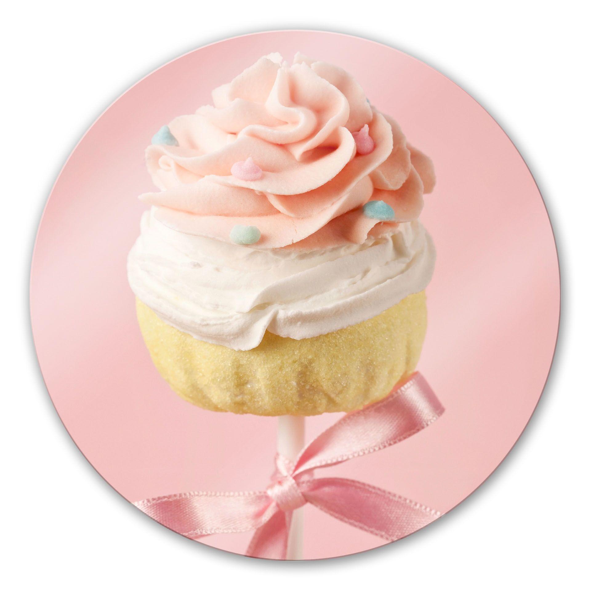 Tableau en verre - Lovely cakepop - rond